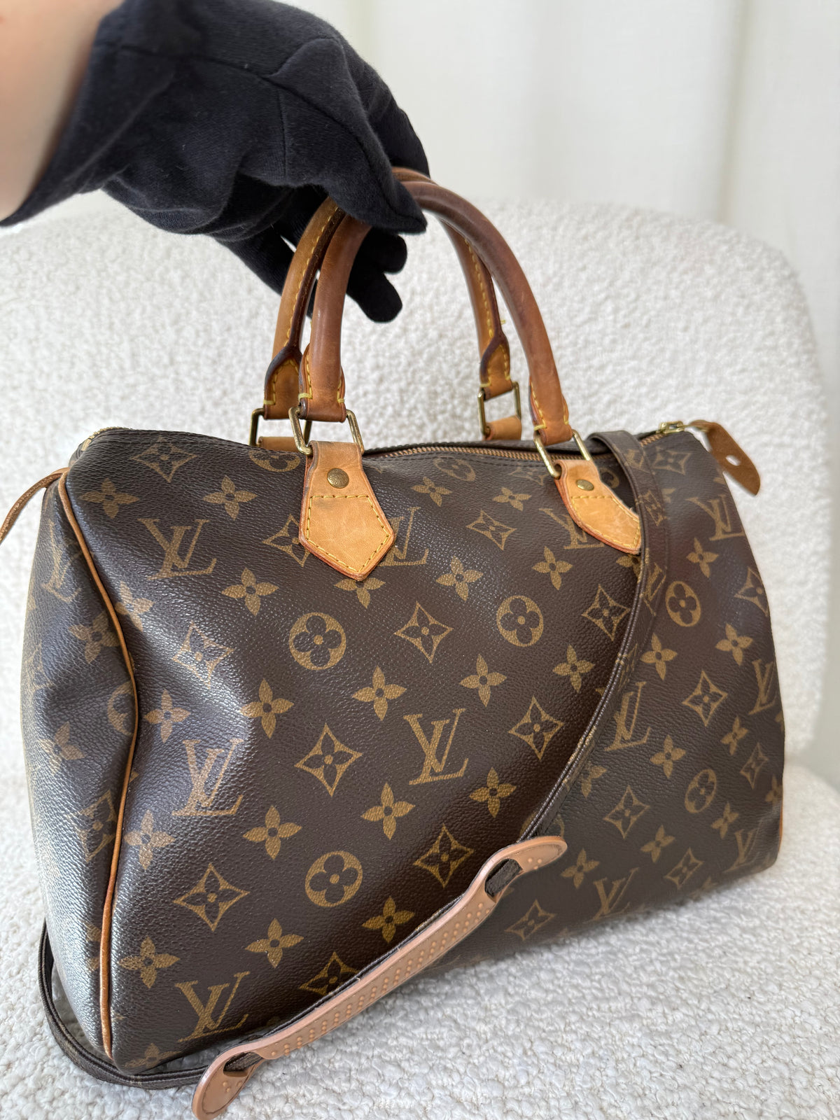 Louis Vuitton Speedy 30 Monogram Canvas with Monogram strap