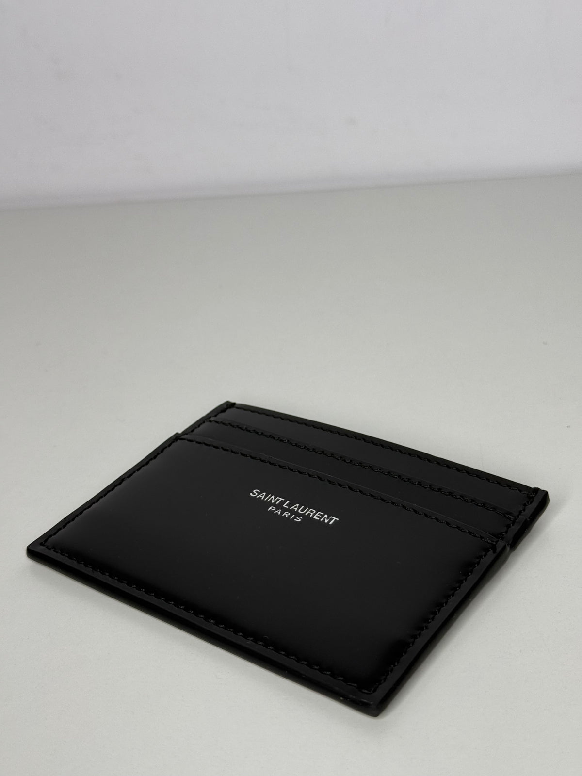 Saint Laurent Paris Leather Card Holder