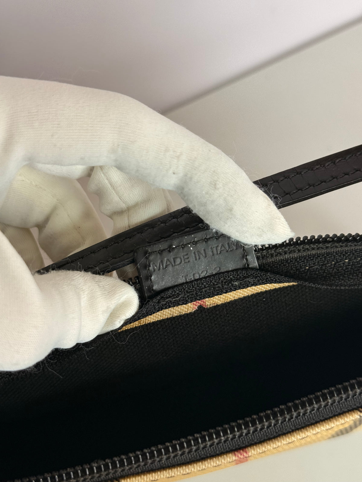 Burberry Beige House Check PVC Pochette