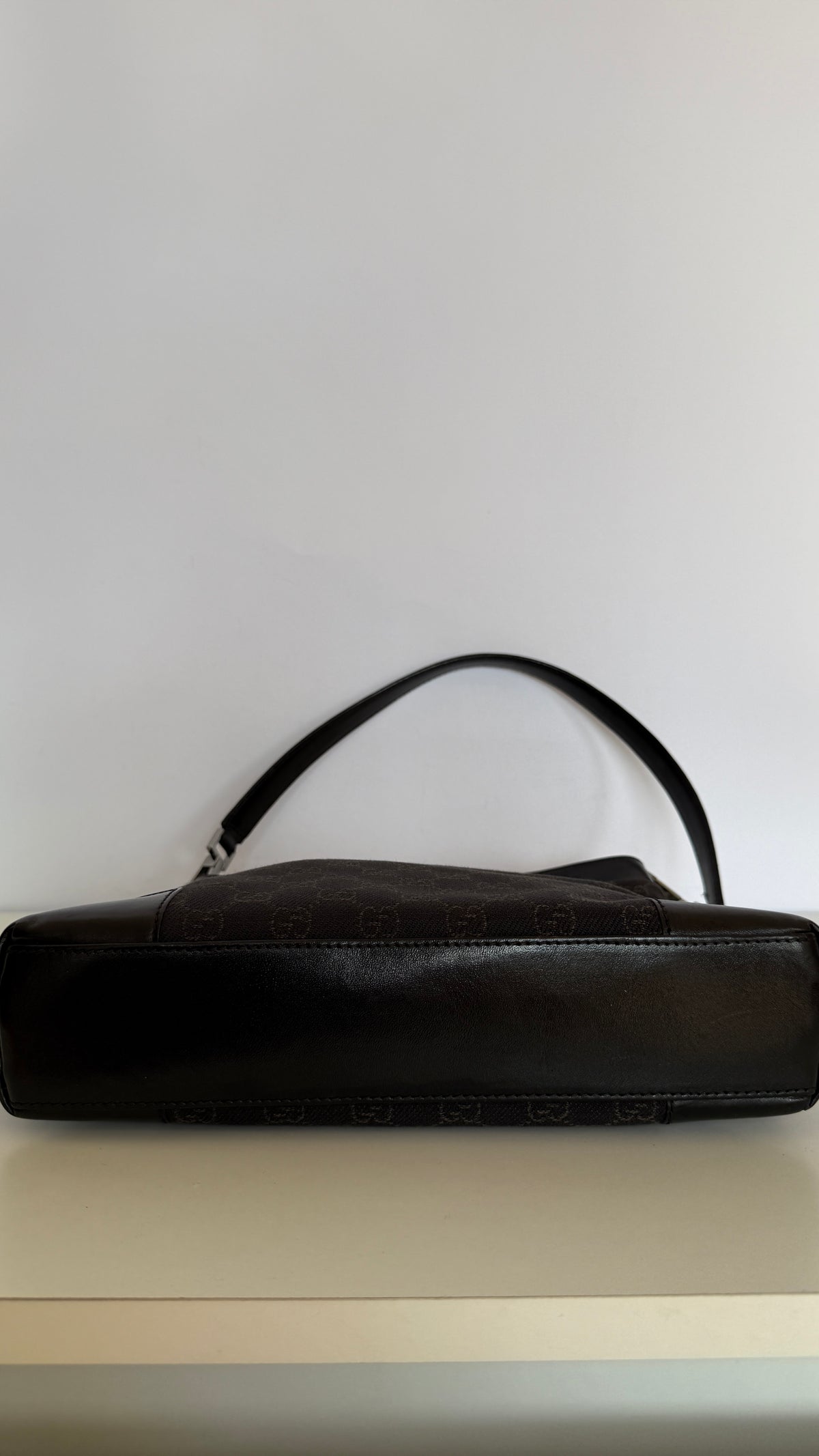 Gucci Black GG Canvas Shoulder Bag