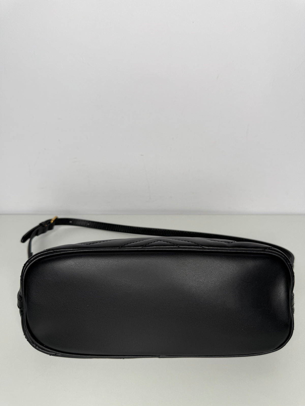 Gucci GG Marmont Black Matelassé Leather Pochette