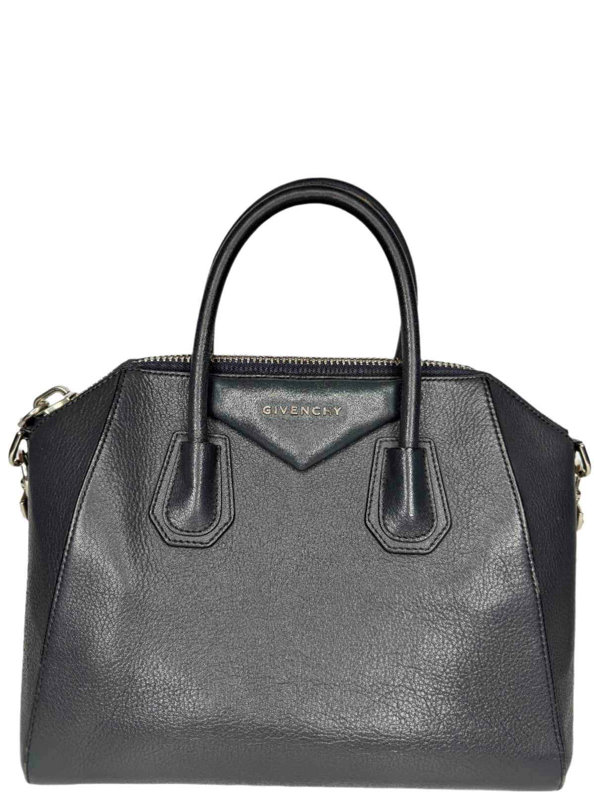 Givenchy Sugar Goatskin Small Antigona Night Blue Bag