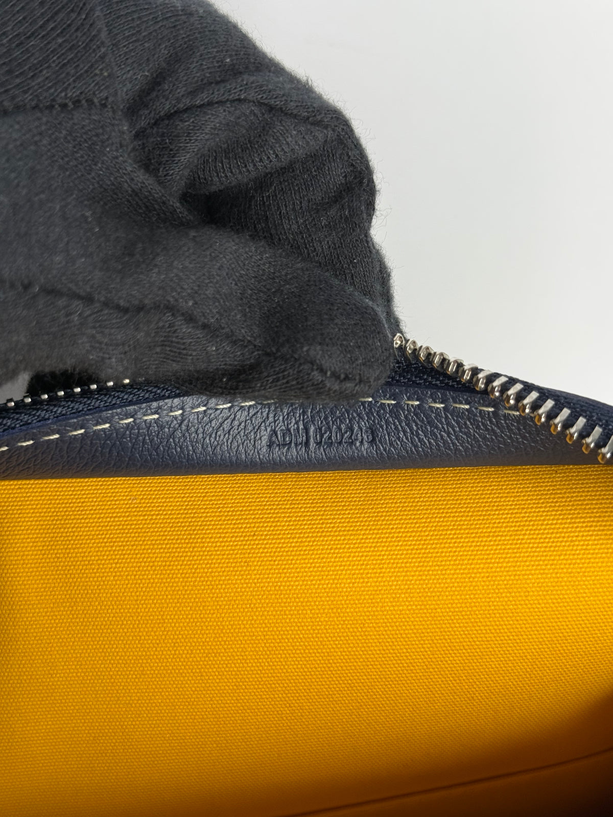 Goyard Navy Blue Goyardine Coated Canvas Jouvence GM Toiletry Pochette