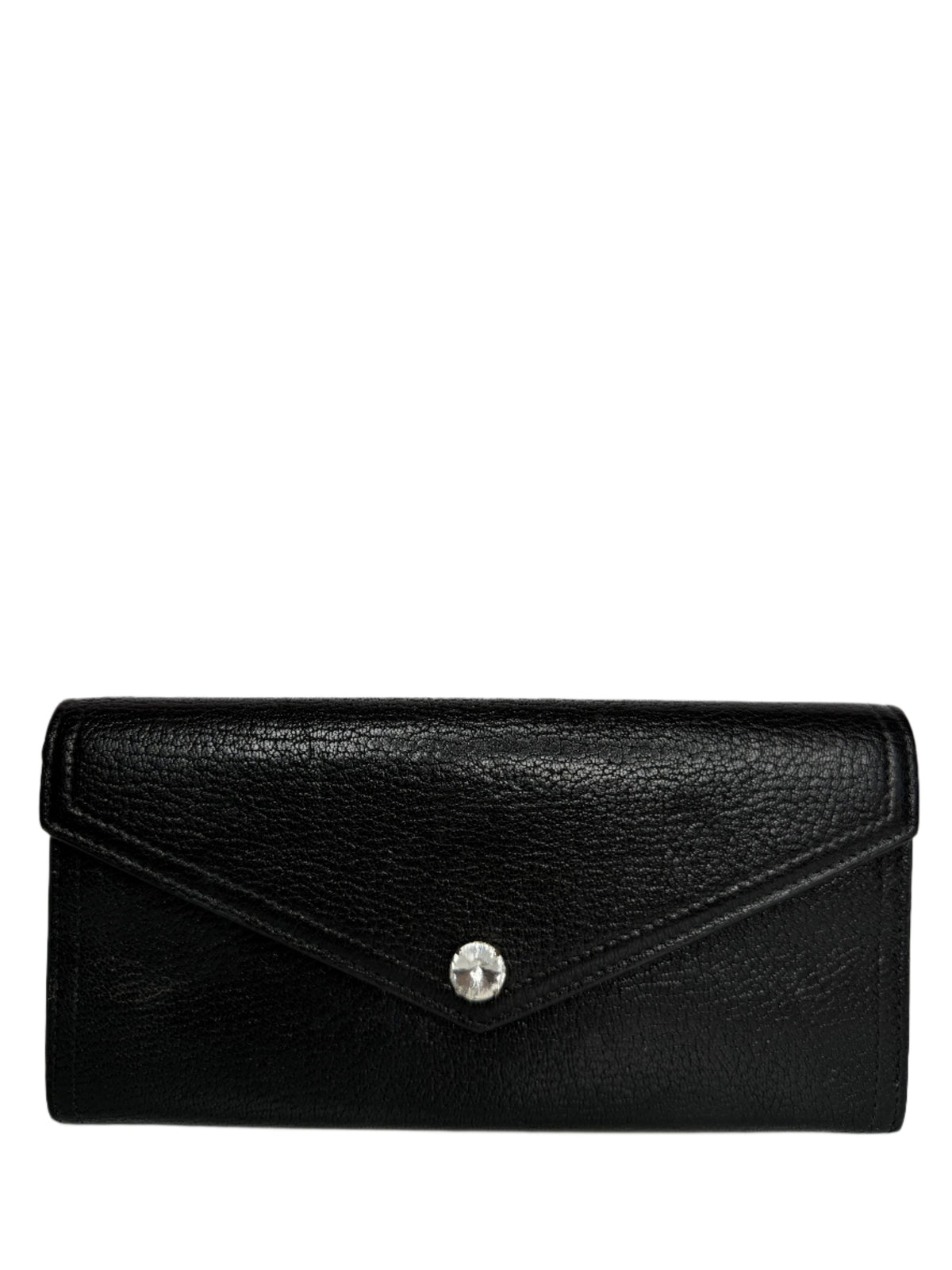 Miu Miu Black Leather Long Wallet