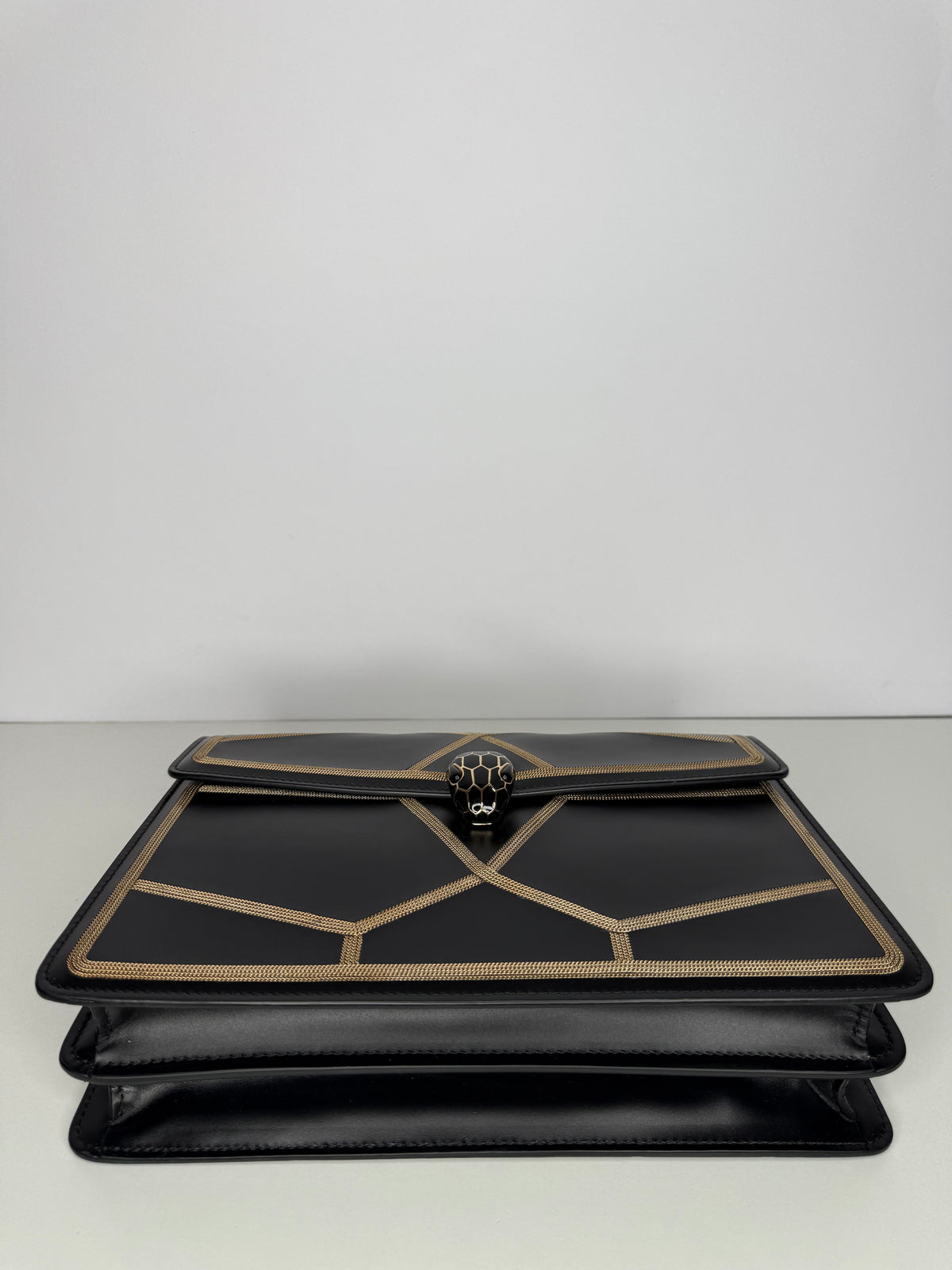 Bvlgari Glam Rebel Serpenti Forever Black Shoulder Bag