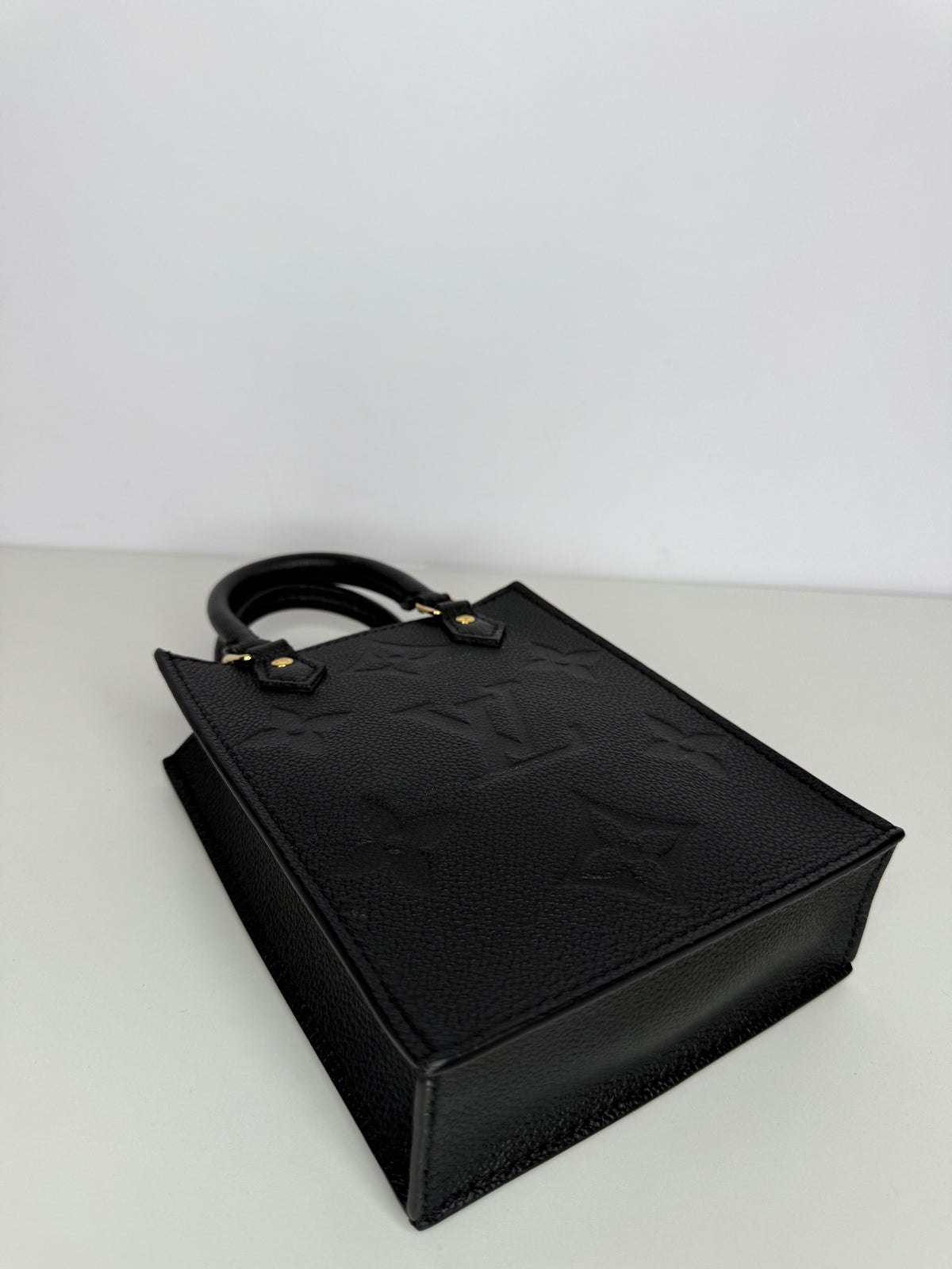 Louis Vuitton Monogram Empreinte Leather Petit Sac Plat