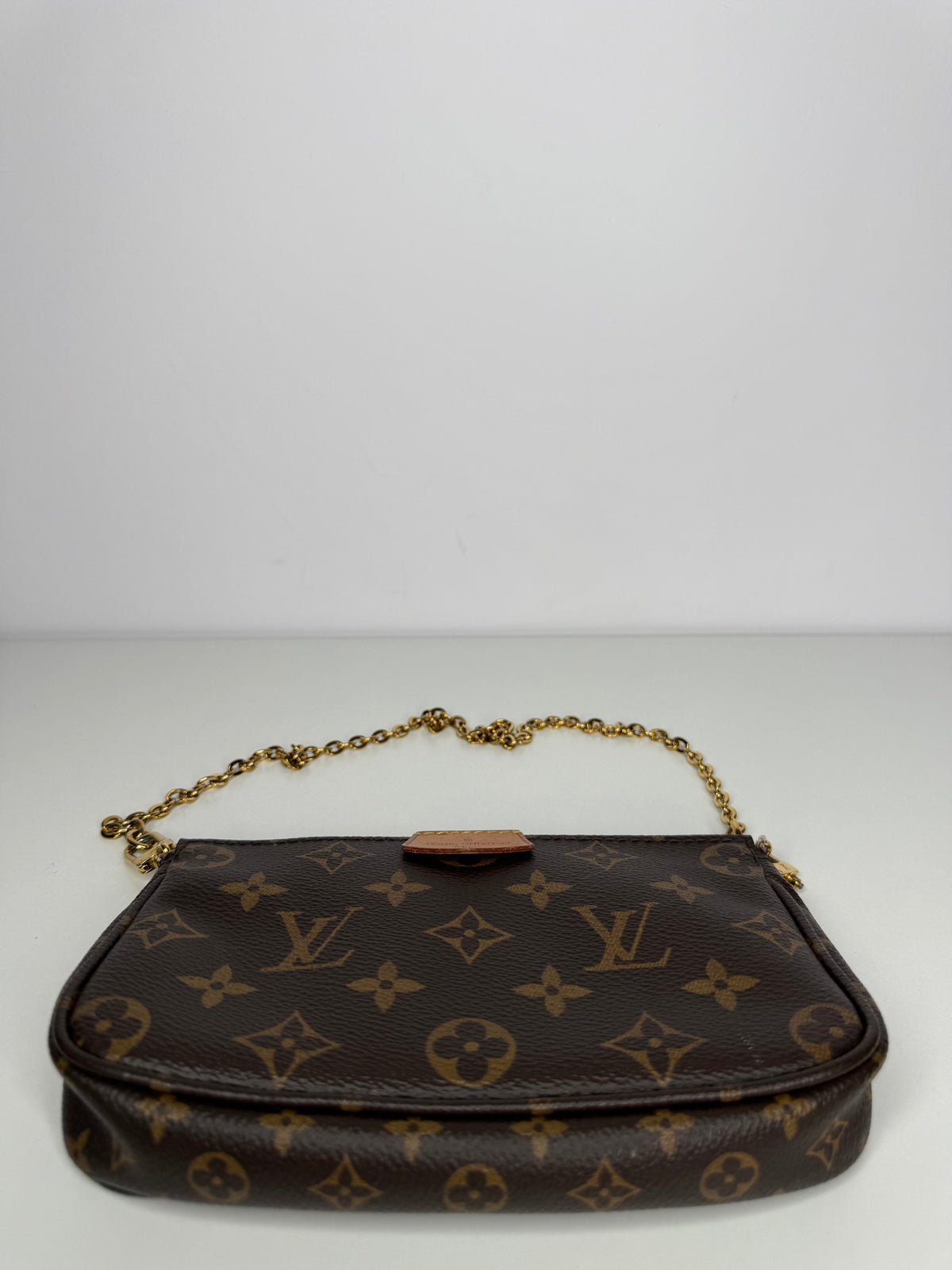 Louis Vuitton Multi Pochette Accessoires Rose Clair Strap Monogram Canvas