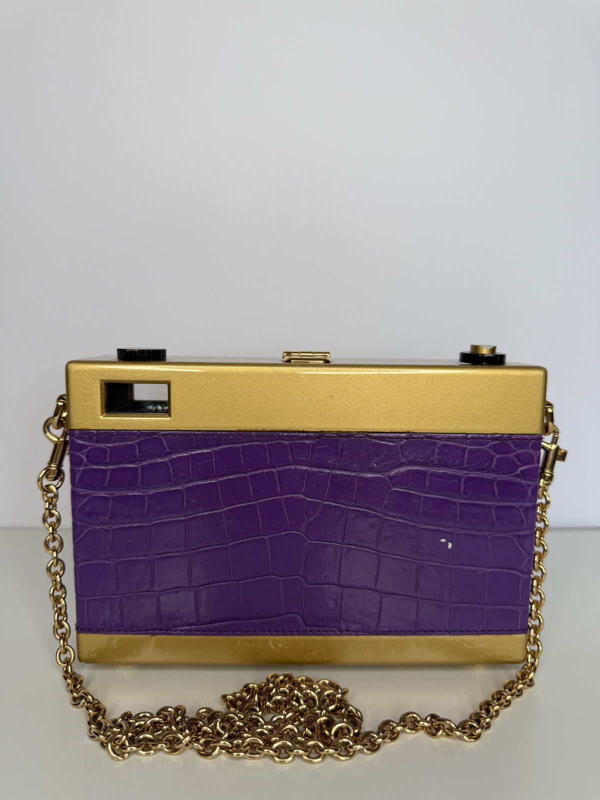 Dolce Gabbana Rare Alta Moda Purple Camera Bag