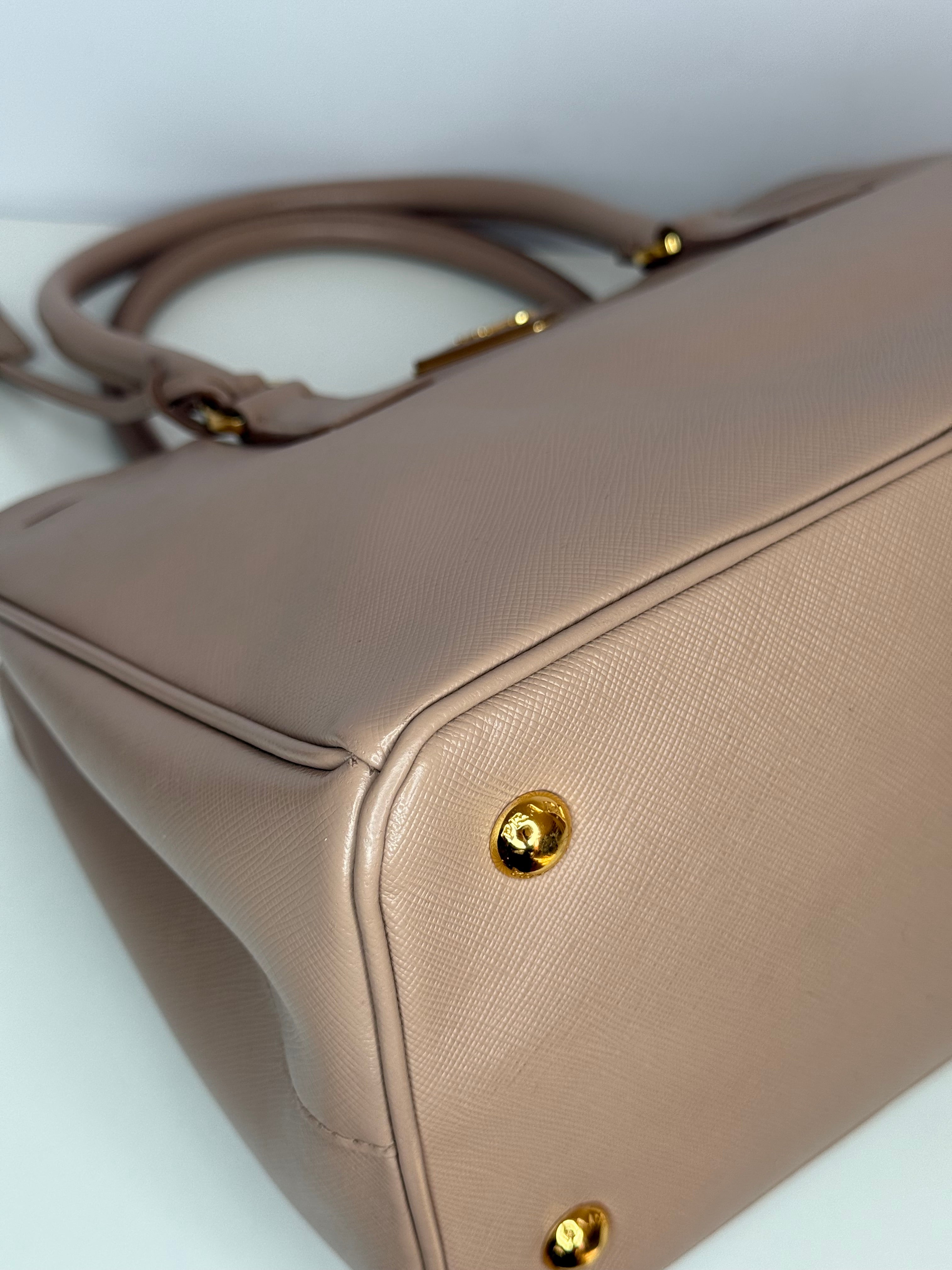 Prada Beige Saffiano Medium Galleria Leather Tote Bag