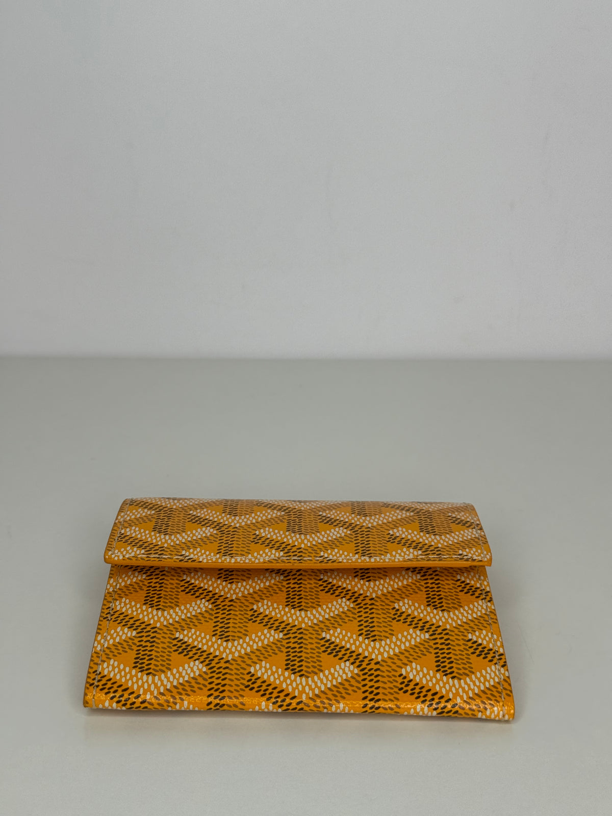 Goyard Marigny Yellow Goyardine Wallet