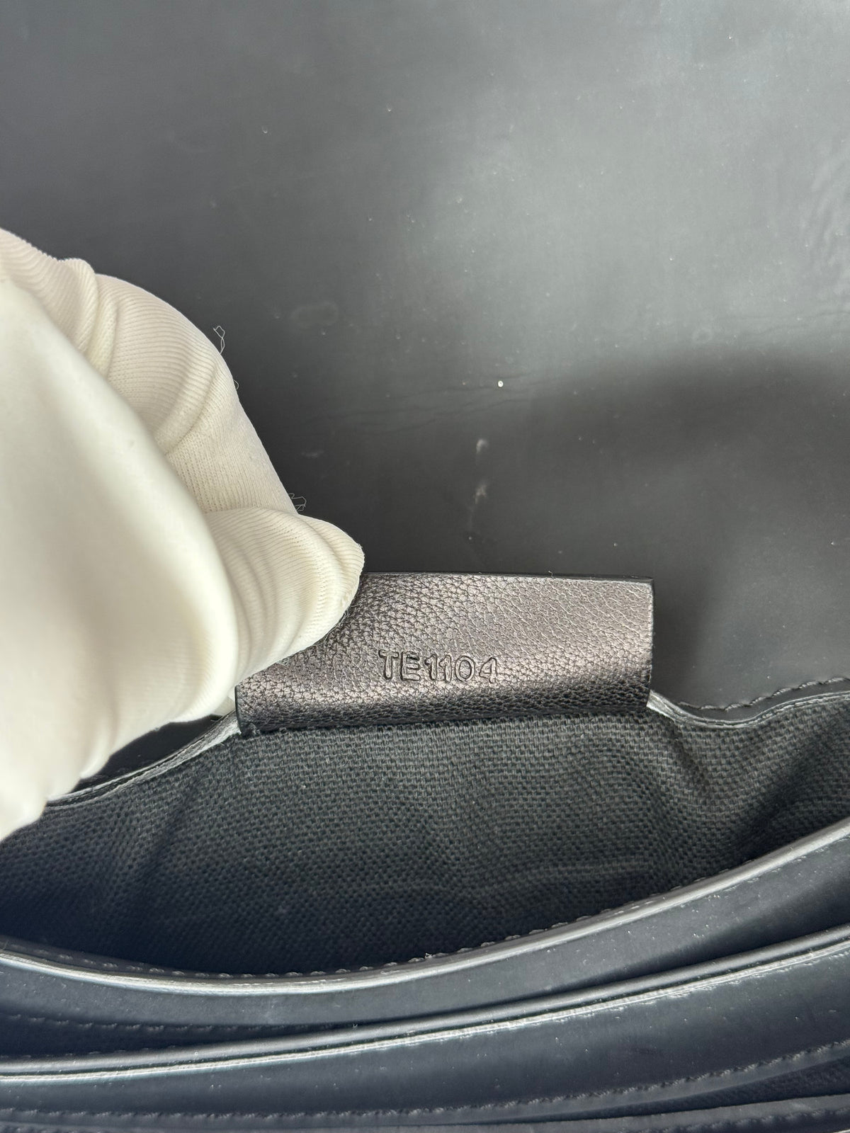 Givenchy Rubber Effect Black Calfskin Leather Antigona Envelope Clutch