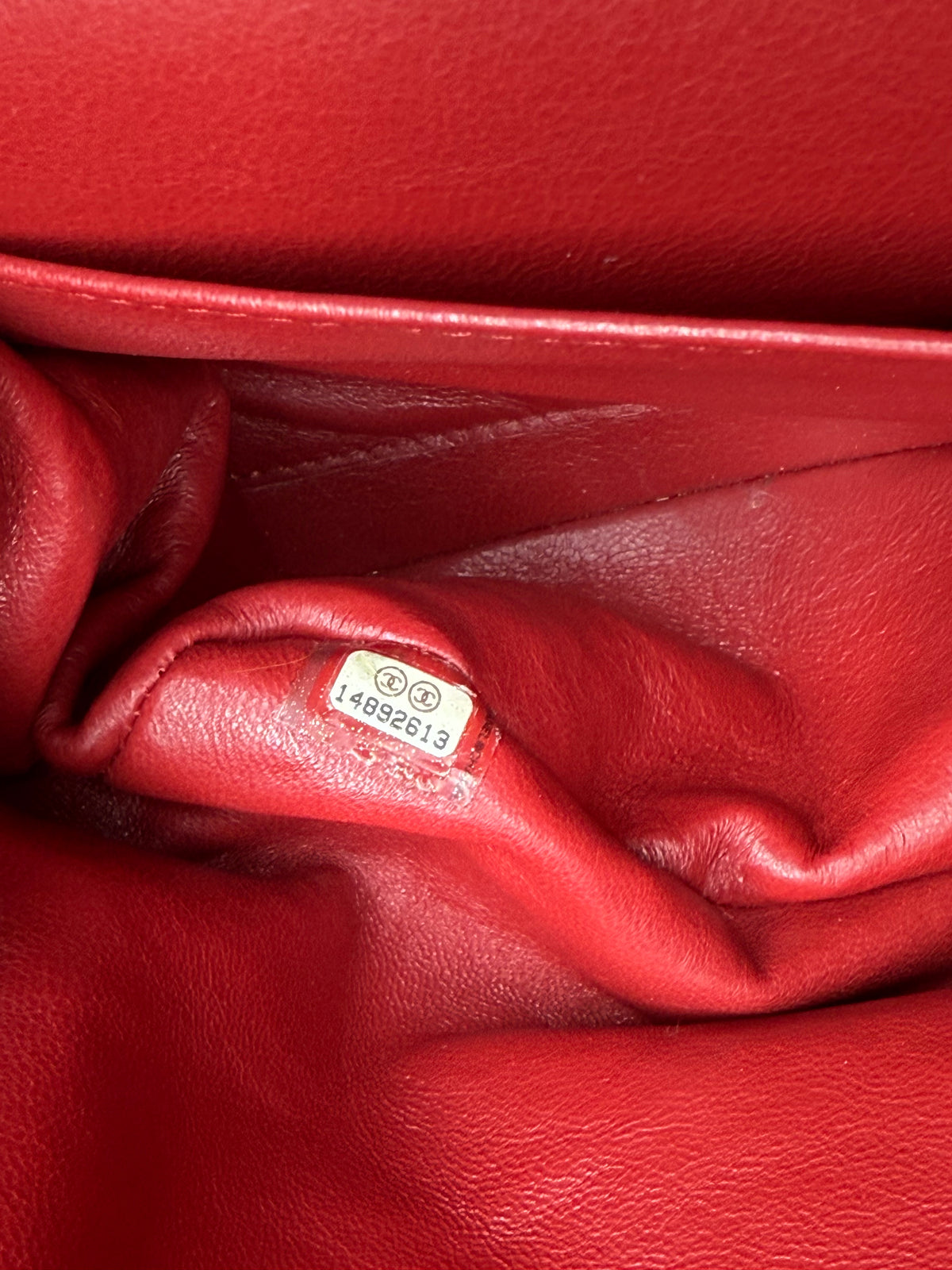 Chanel Jumbo Classic Double Flap Bag Red Caviar Silver Hardware