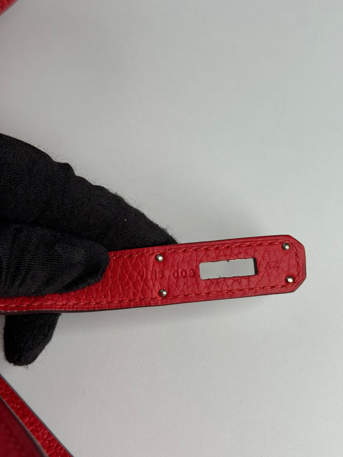 Hermes Jypsiere 28 Rouge Casaque Clemence Leather Palladium Hardware