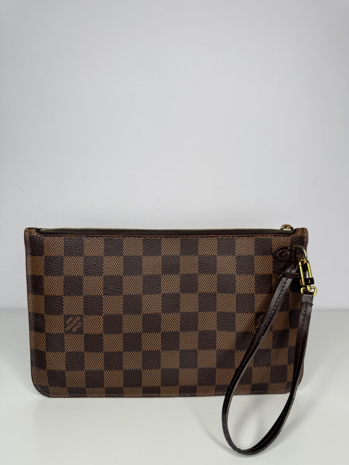 Louis Vuitton Neverfull Pochette Damier Ebene Canvas