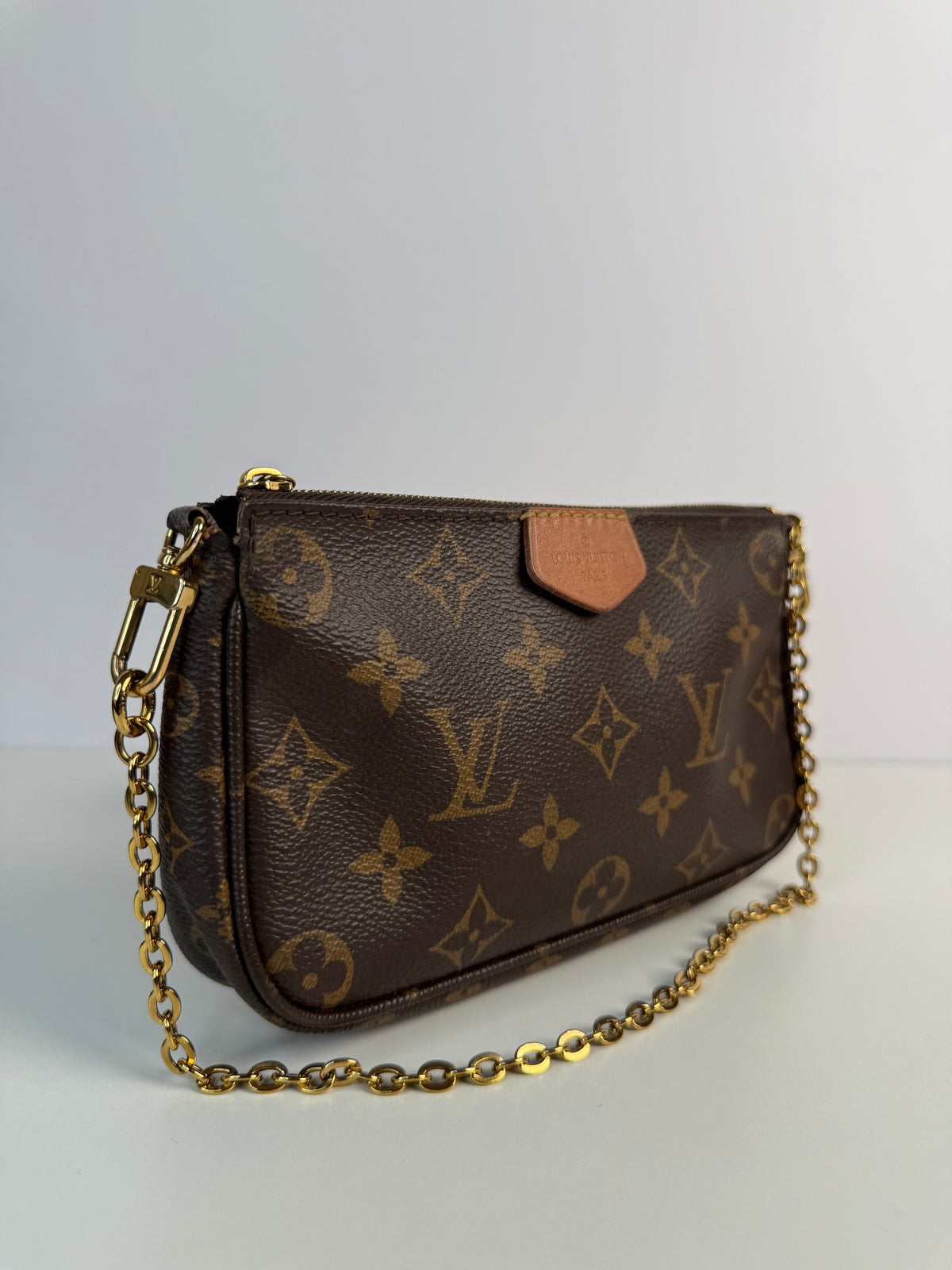 Louis Vuitton Multi Pochette Accessoires Khaki Strap Monogram Canvas