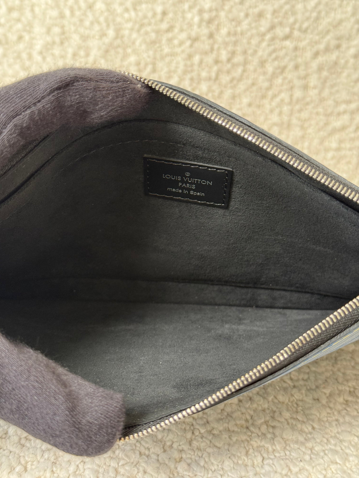 Louis Vuitton Limited Edition Neverfull MM Denim Epi Leather