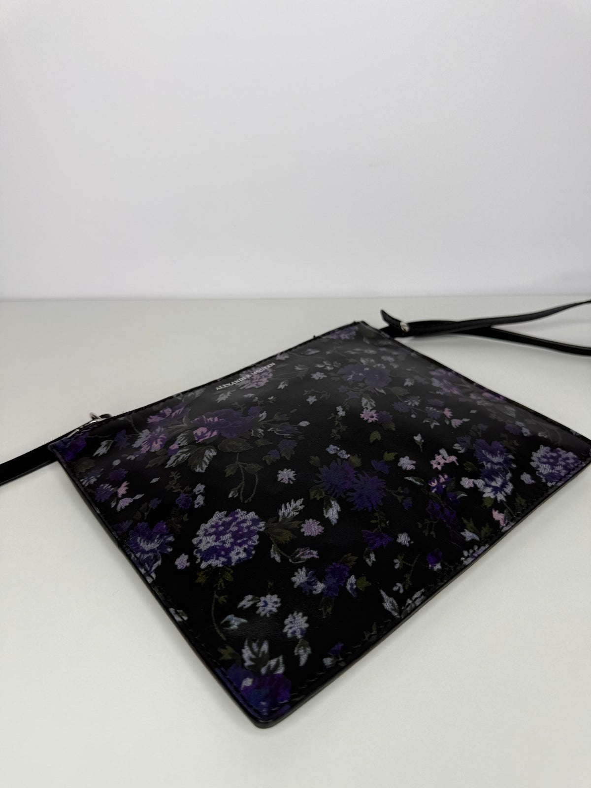 Alexander McQueen Floral Leather Clutch