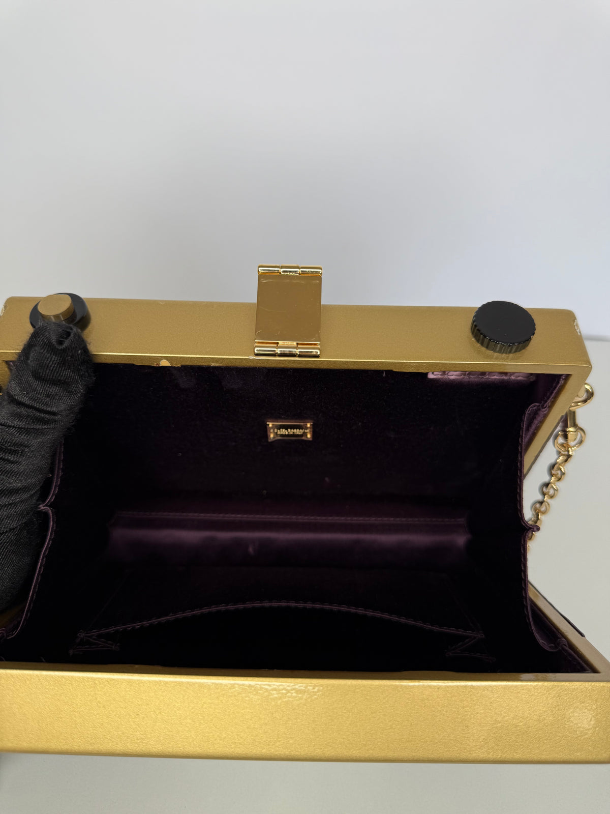 Dolce Gabbana Rare Alta Moda Purple Camera Bag