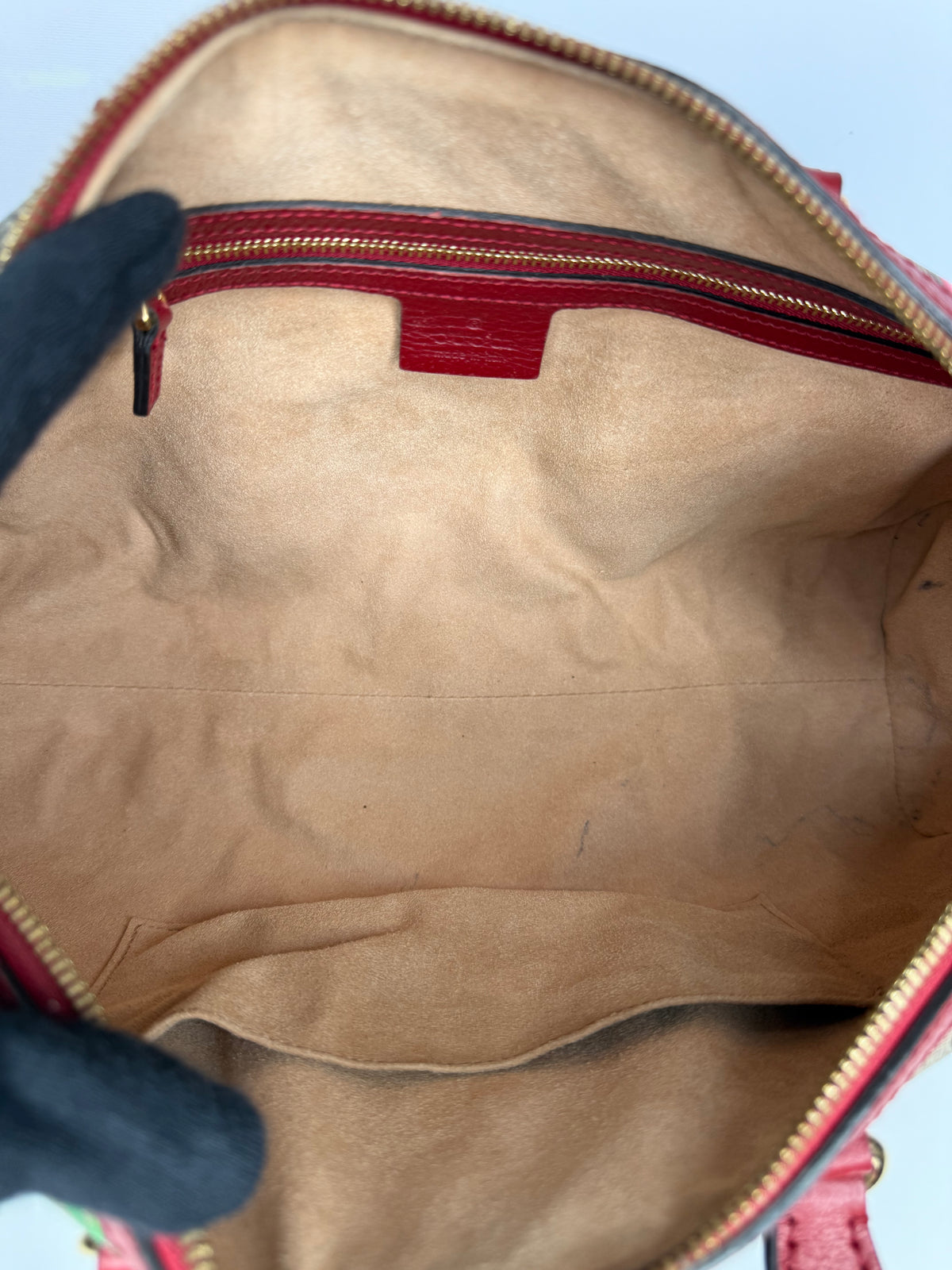 Gucci Ophidia Flora GG Coated Canvas Boston Bag