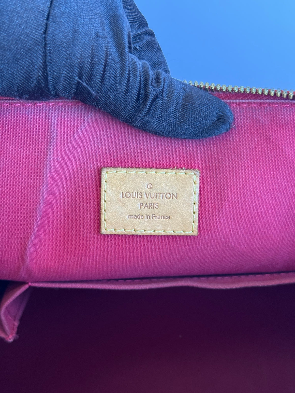 Louis Vuitton Alma GM Red Monogram Vernis