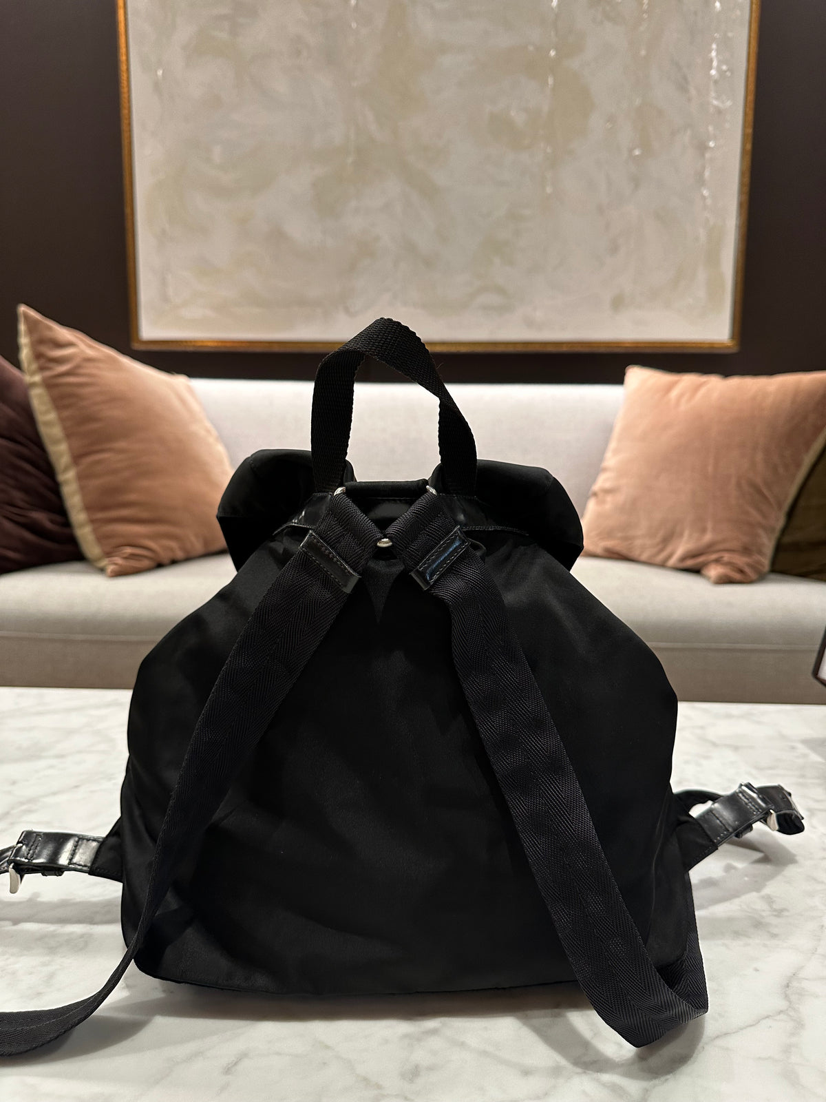 Prada Black Nylon Backpack