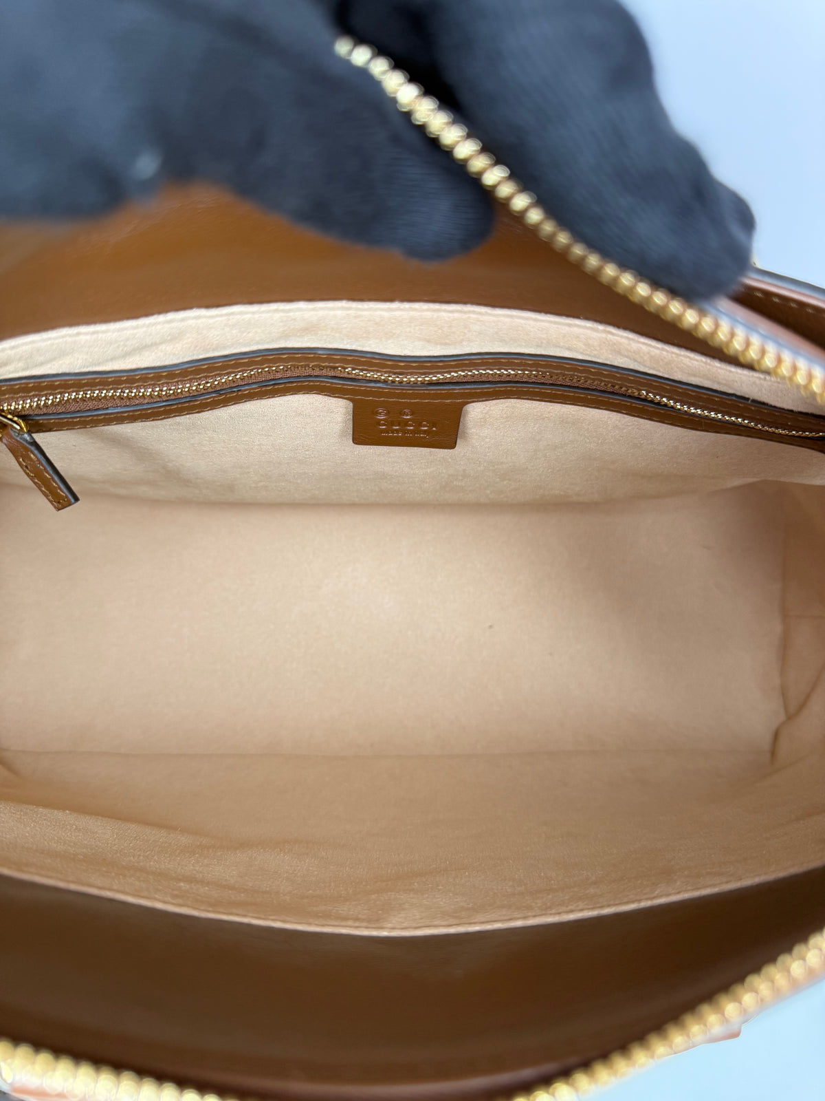 Gucci GG Coated Canvas and Leather Tote Bag