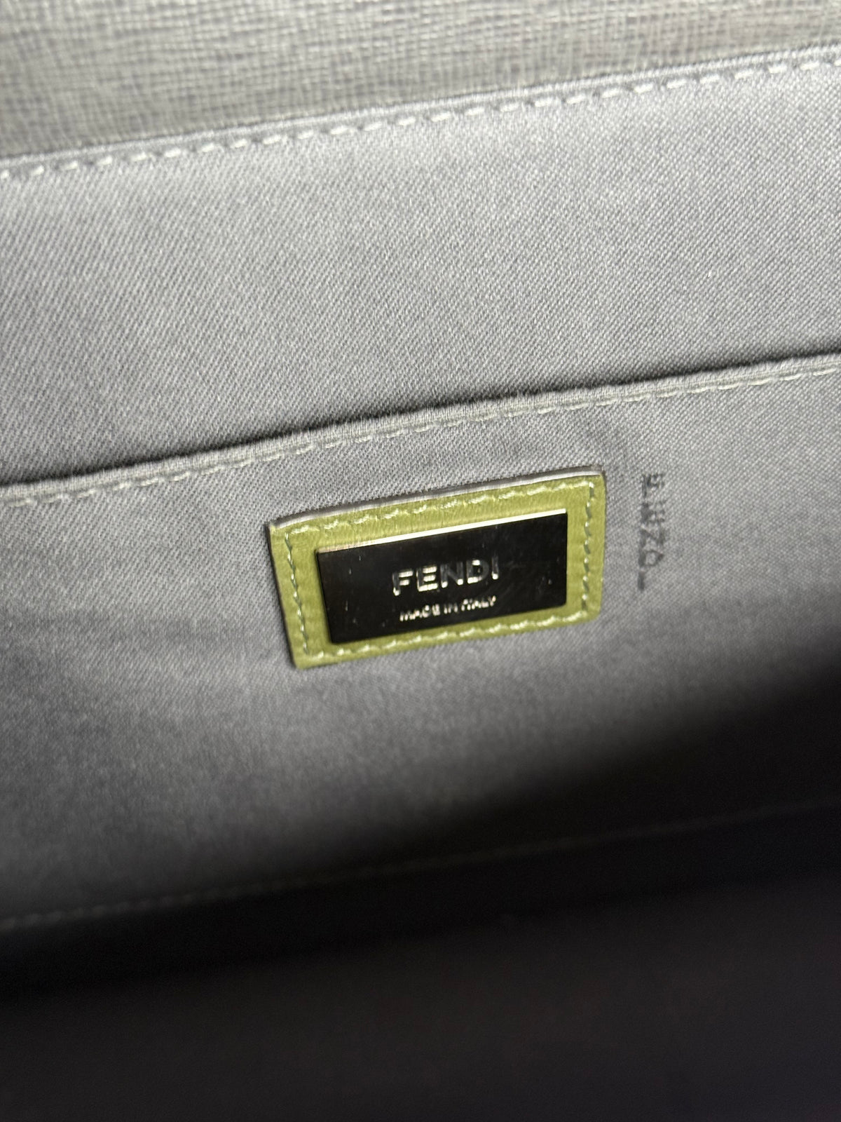 Fendi Tri Color Leather Small Demi Jour Top Handle Bag