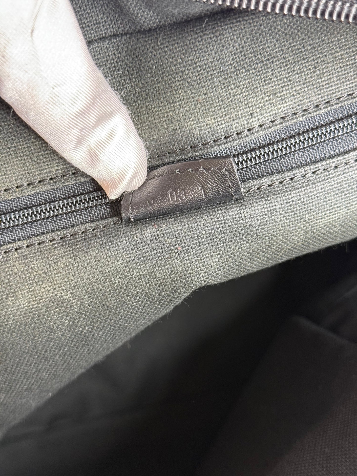 Burberry Black Plaid Wool Shoulder Bag