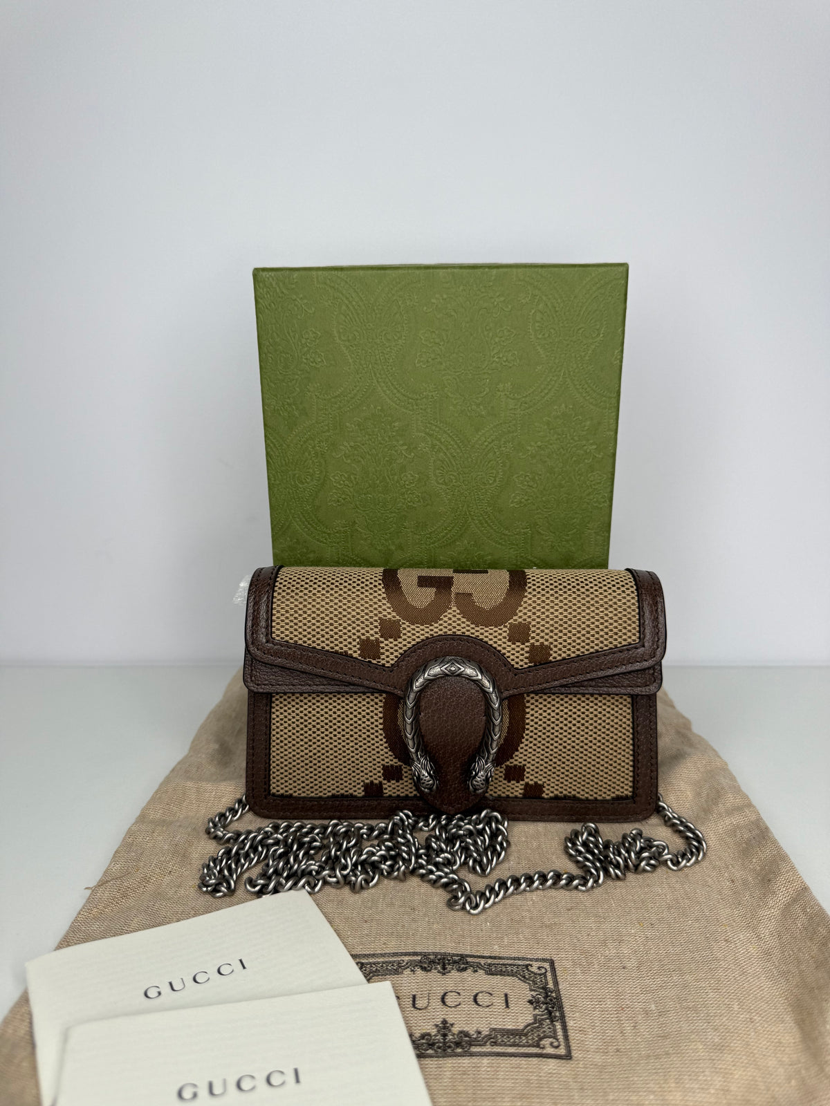 Gucci Jumbo GG Dionysus Super Mini Bag