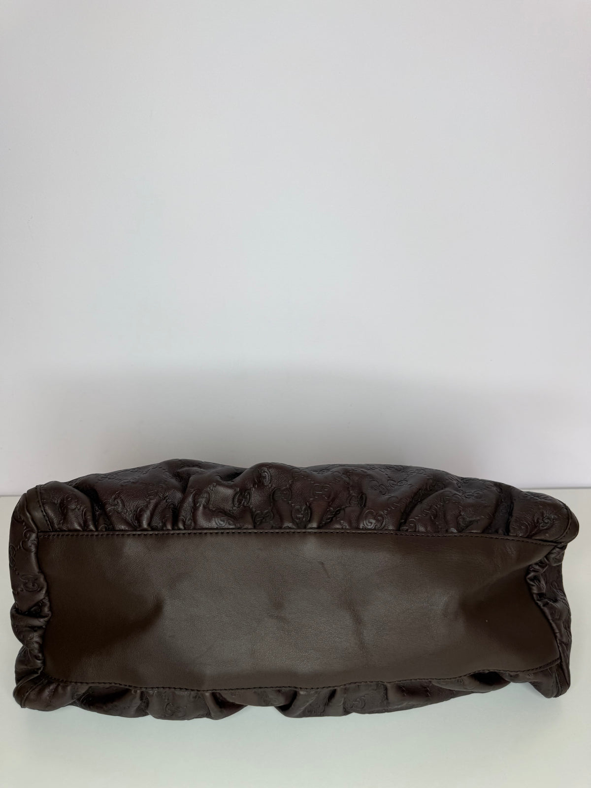 Gucci D Ring Guccissima Brown Leather Hobo Bag