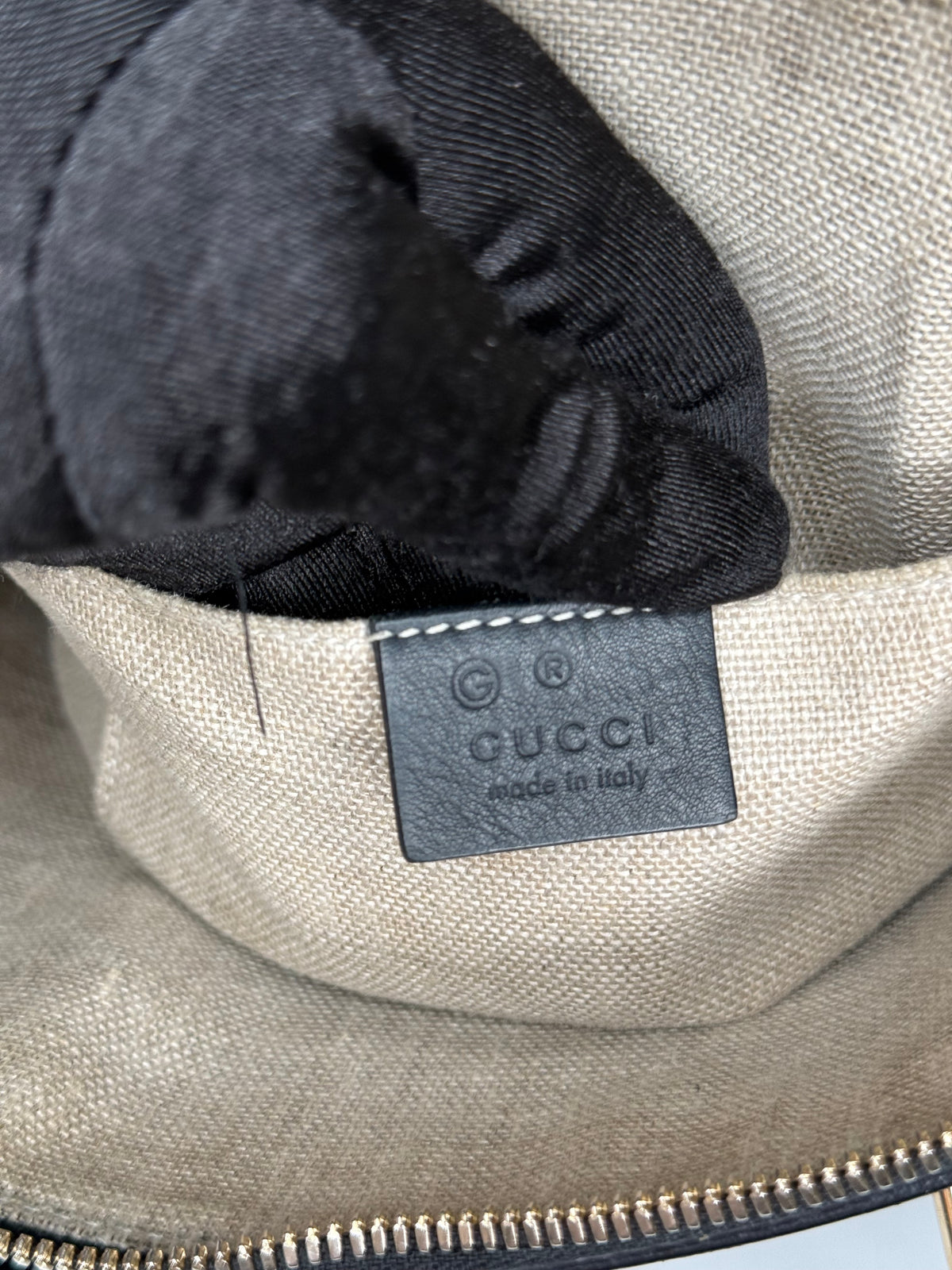 Gucci Black Microguccissima Leather Mini Dome Bag