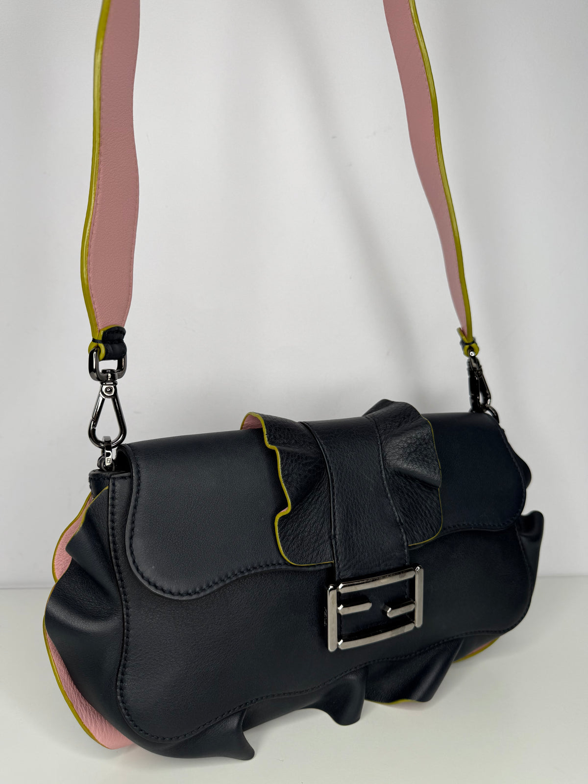 Fendi Wave Baguette Midnight Blue
