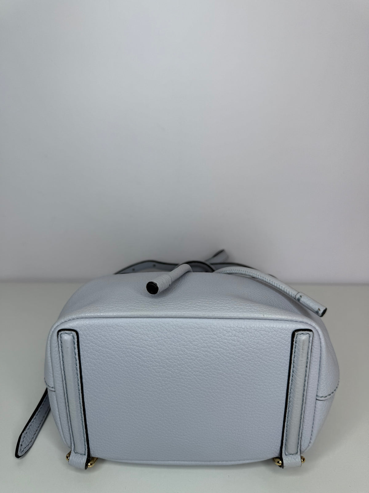 Dolce Gabbana Light Blue Leather Sicily Backpack