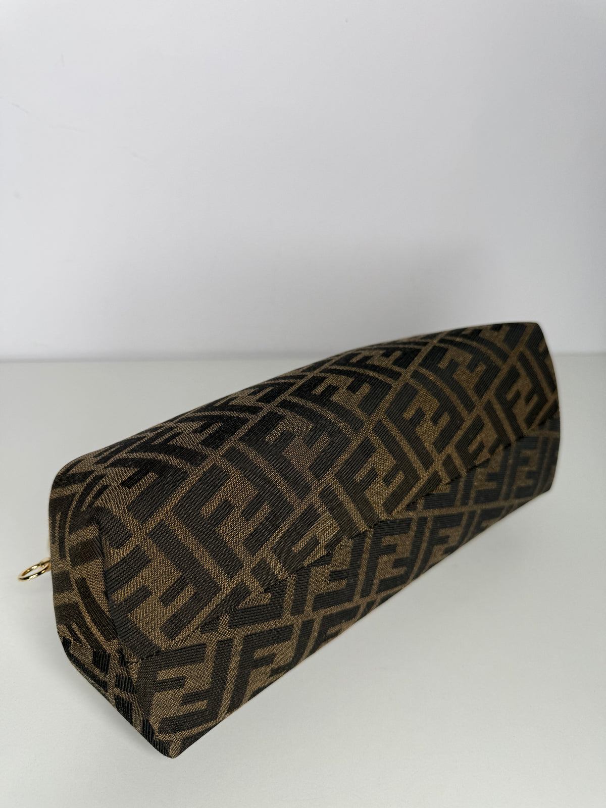 Fendi First Midi Brown FF Jacquard Bag