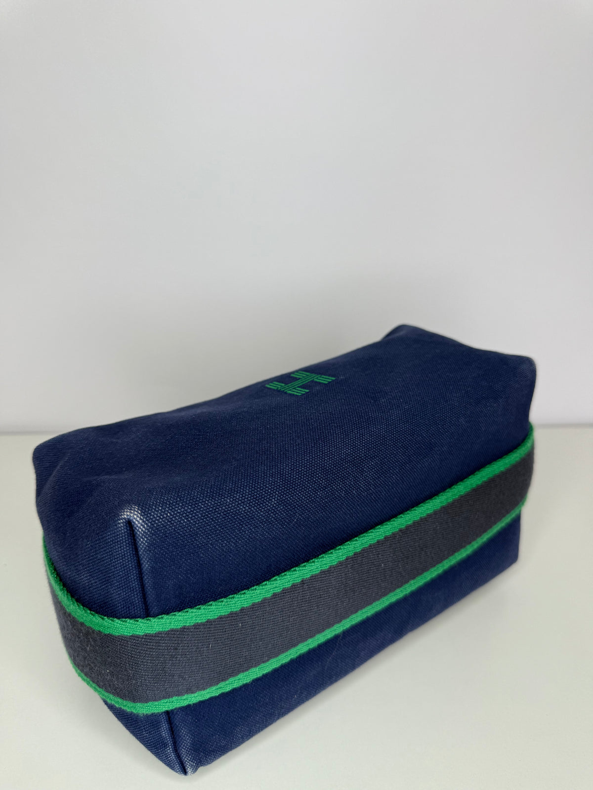 Hermès Bride-à-Brac Small Toiletry Pouch Royal Blue Canvas
