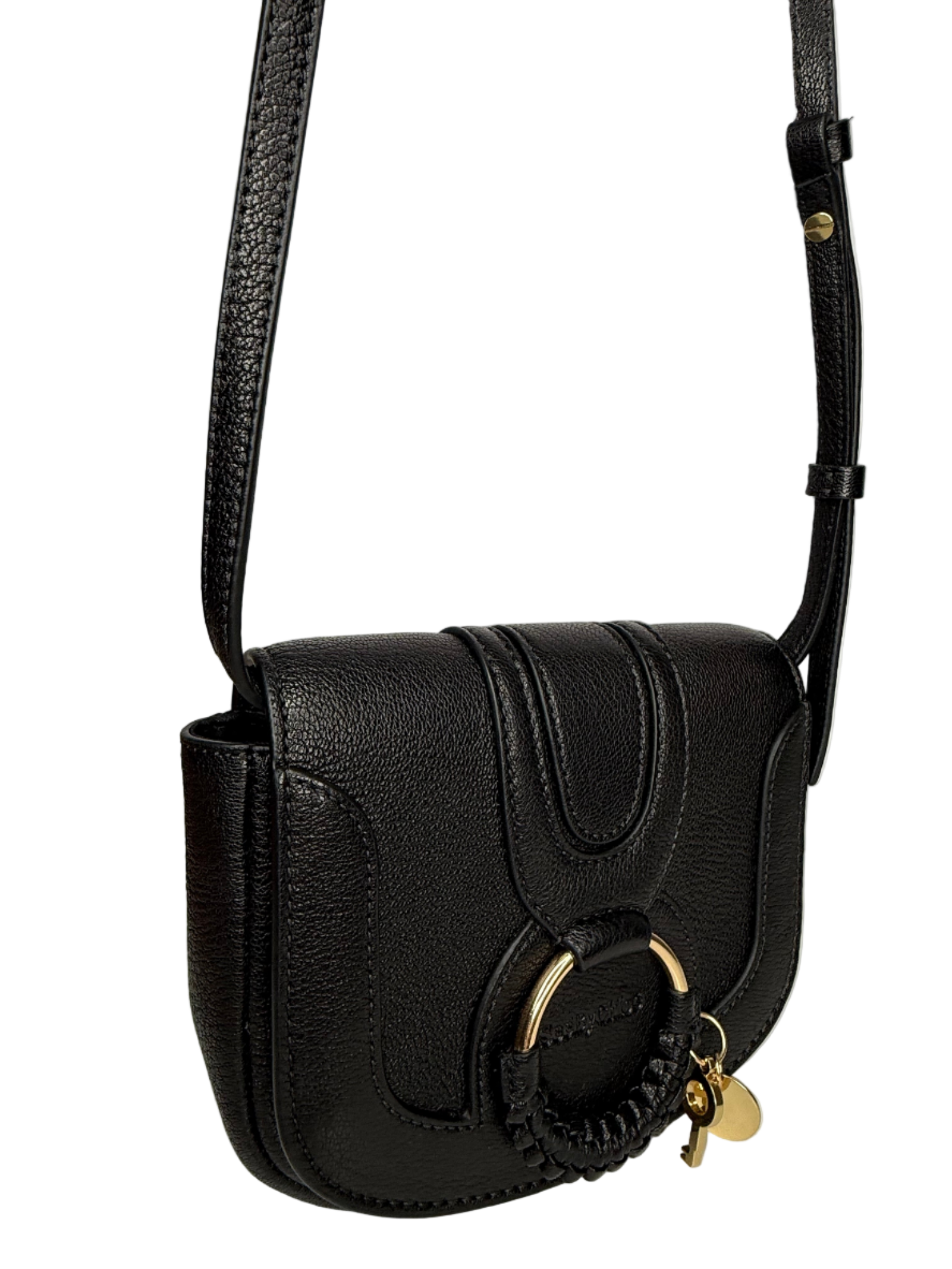 Chloé See By Chloé Mini Hana Black Leather Crossbody Bag