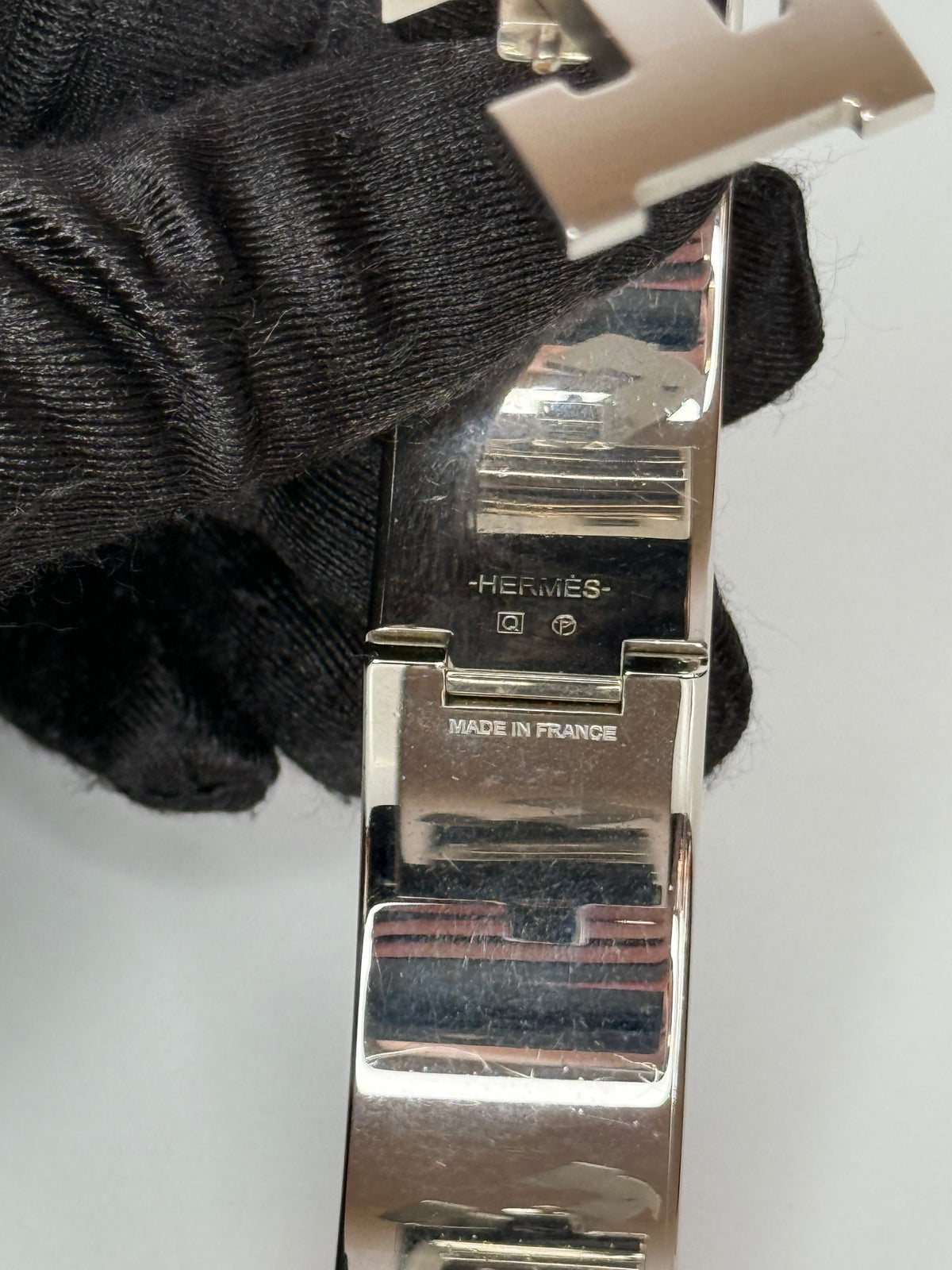 Hermès Orange Clic Clac H Wide Bracelet