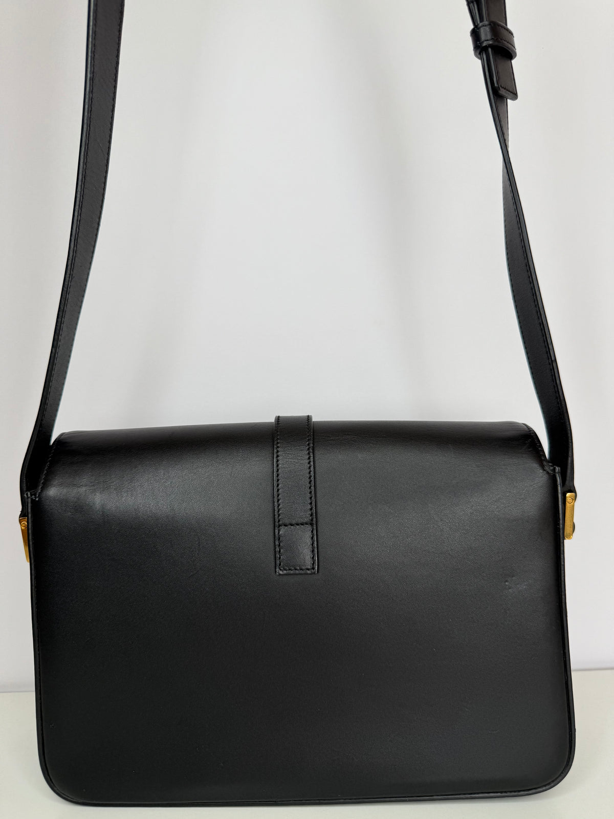 Saint Laurent Black Medium Smooth Calfskin Université Bag