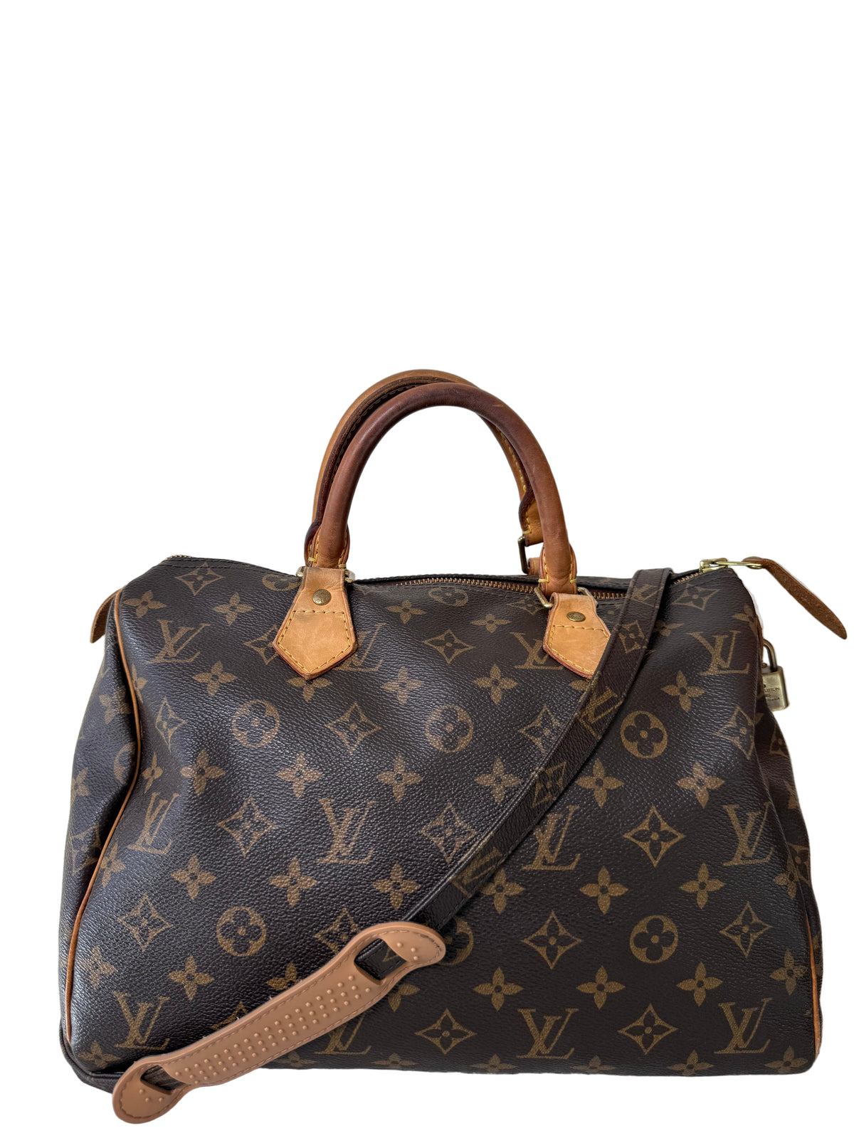 Louis Vuitton Speedy 30 Monogram Canvas with Monogram strap