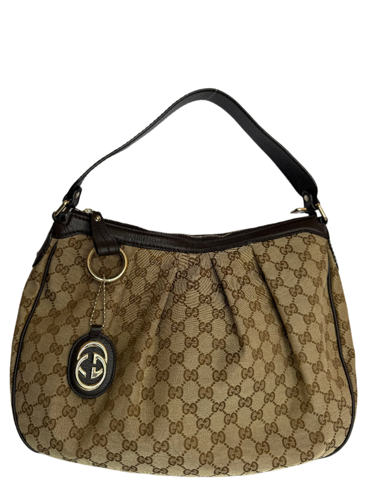 Gucci GG Canvas Medium Sukey Hobo Bag