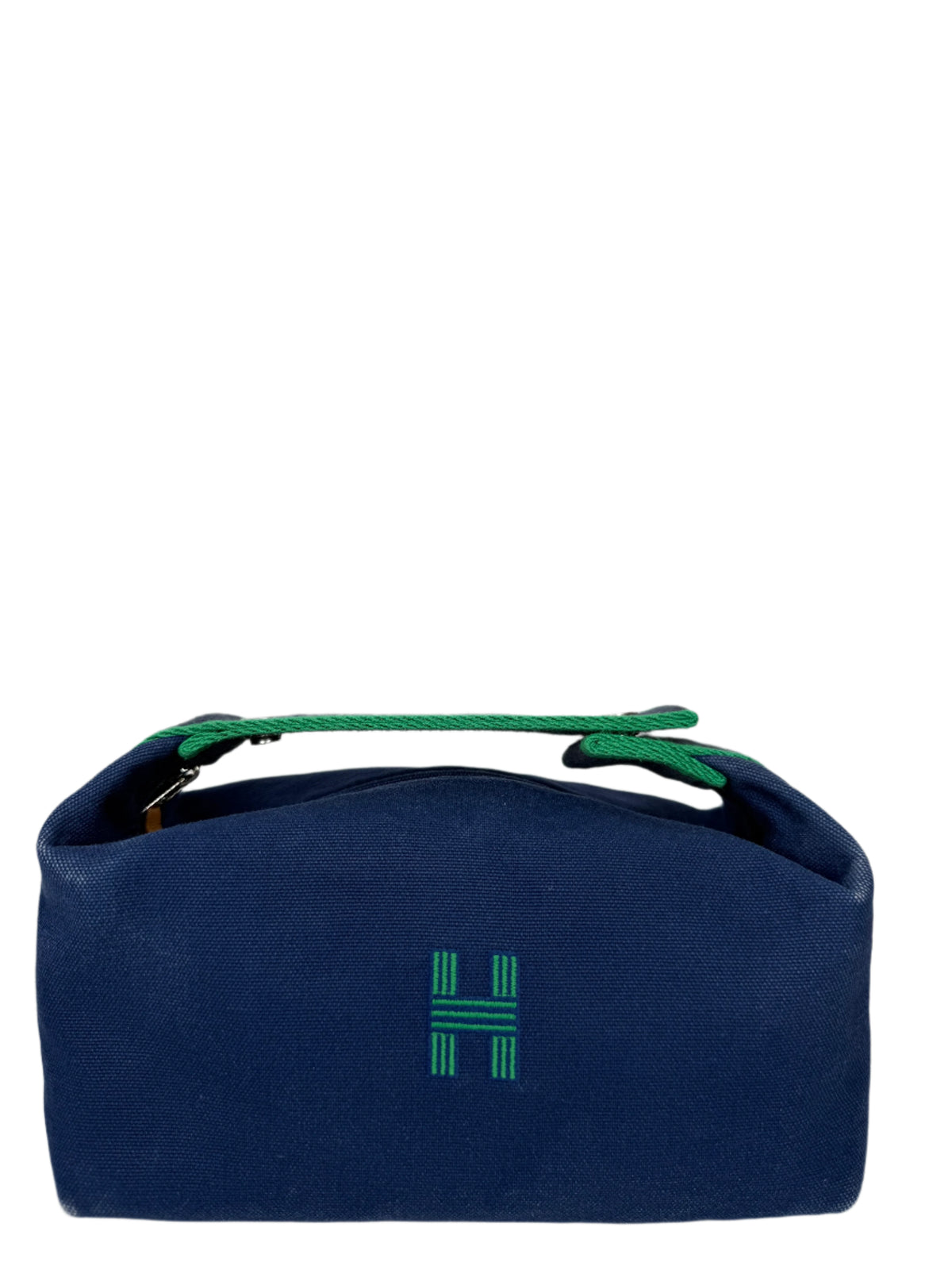 Hermès Bride-à-Brac Small Toiletry Pouch Royal Blue Canvas