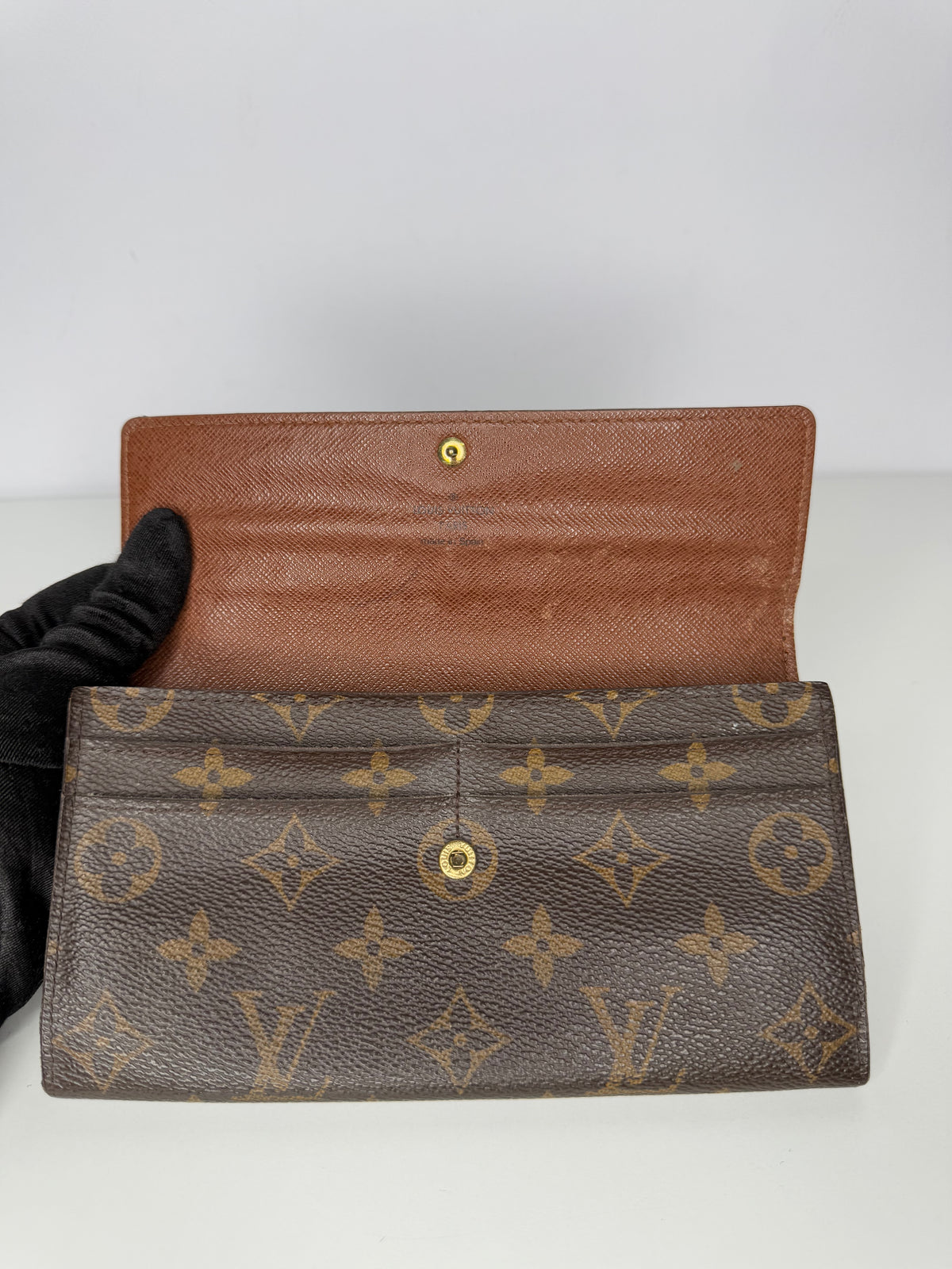 Louis Vuitton Sarah Continental Wallet Monogram Canvas