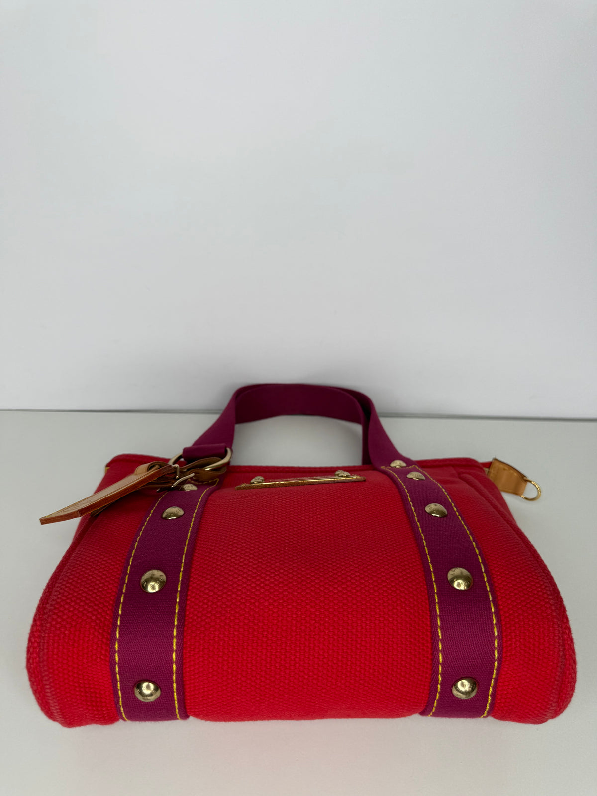 Louis Vuitton Red/Purple Canvas Antigua Cabas PM Bag