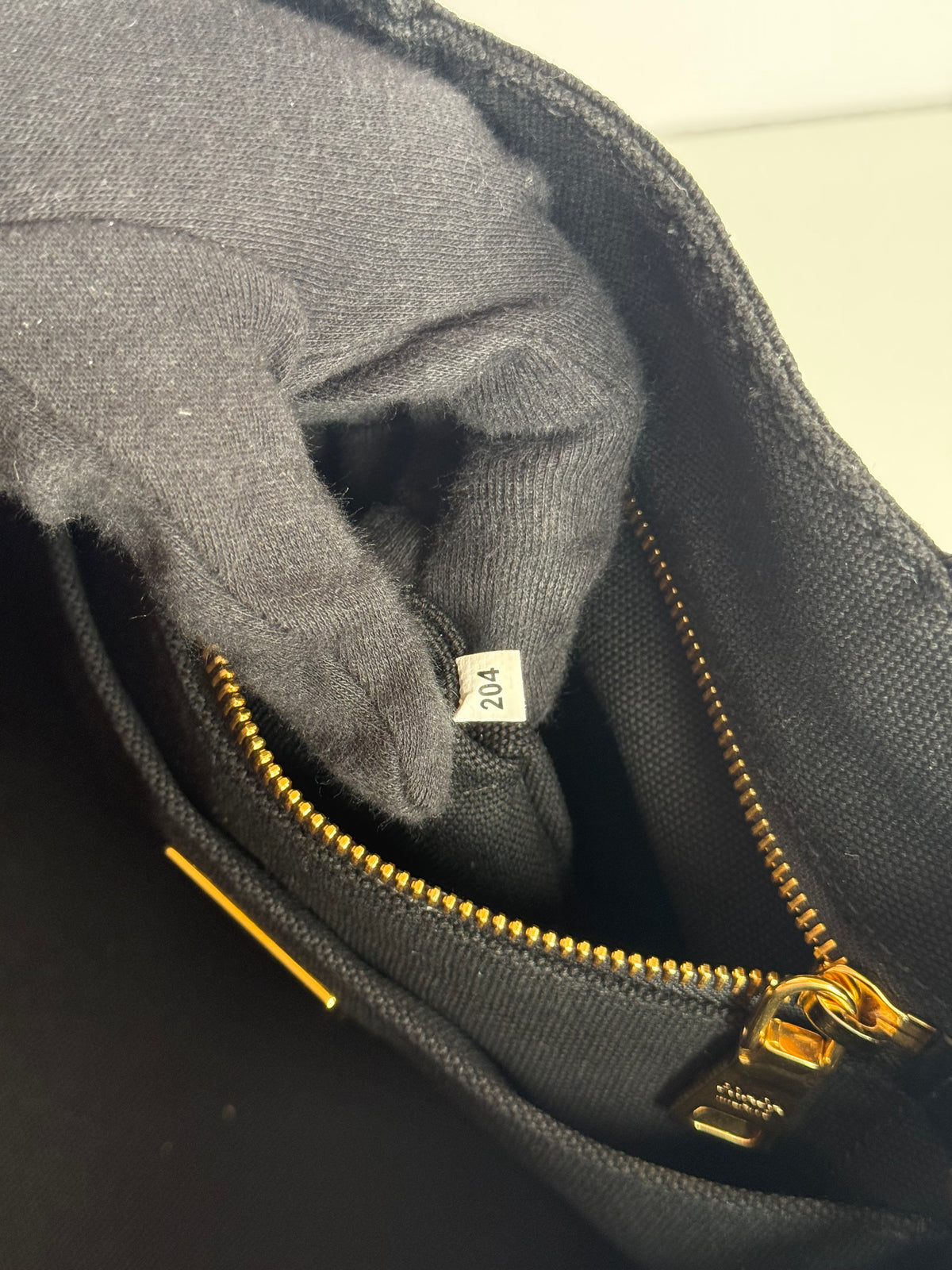 Prada Black Denim Canapa Logo Satchel
