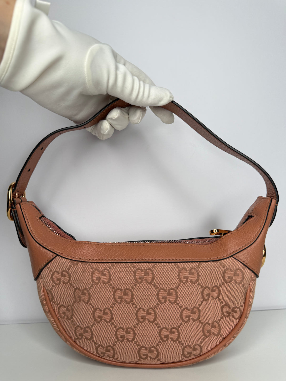 Gucci Pink GG Canvas Ophidia Mini Bag
