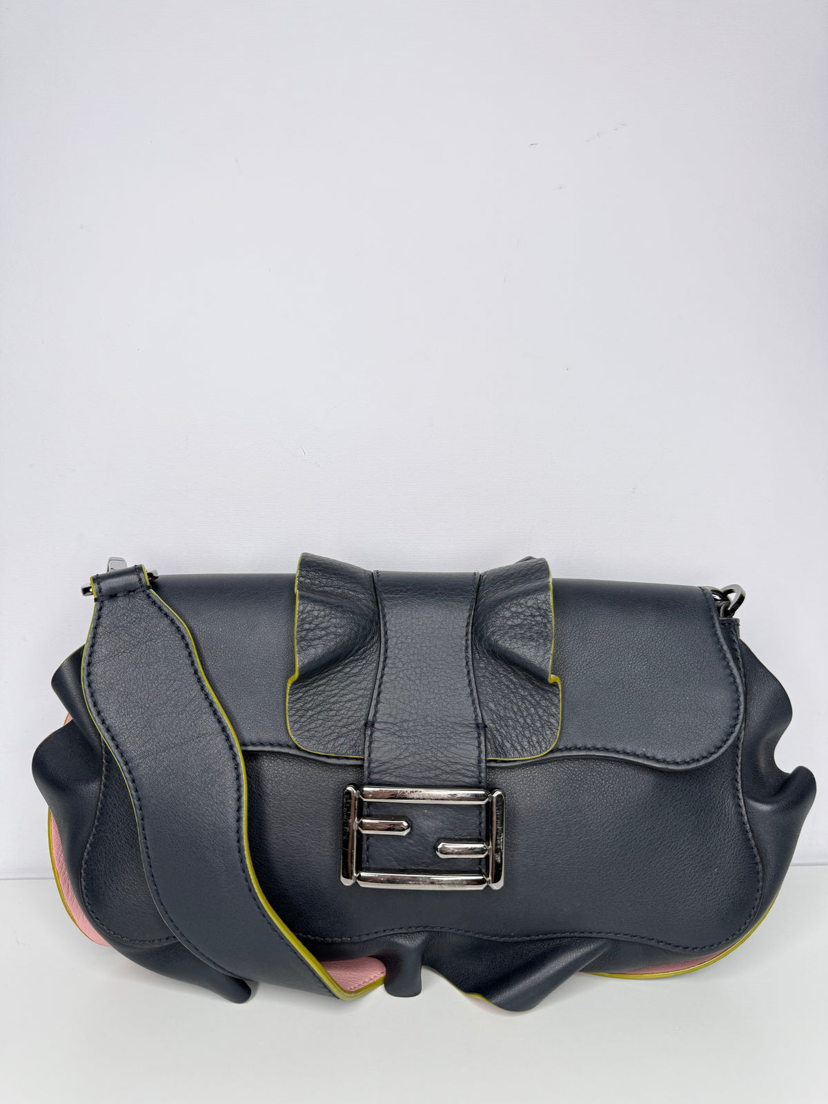 Fendi Wave Baguette Midnight Blue