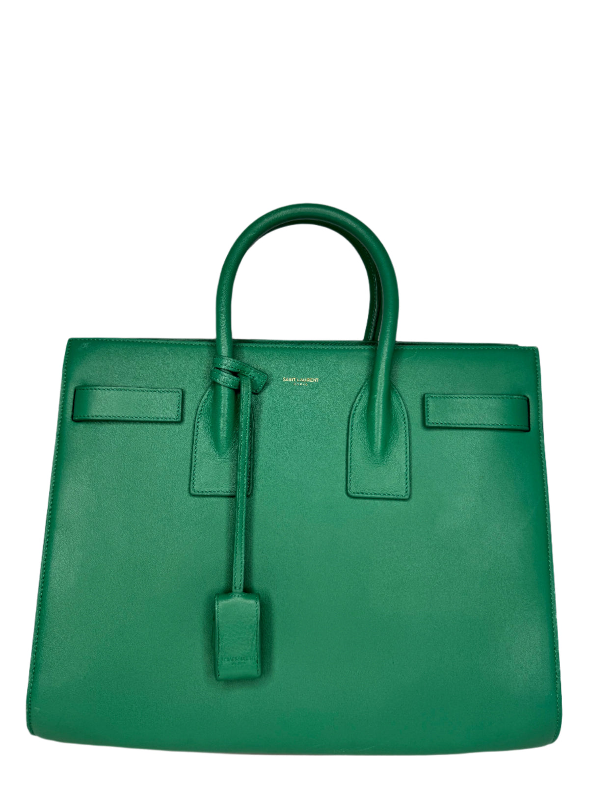 Saint Laurent Small Sac de Jour Green Smooth Calfskin Leather