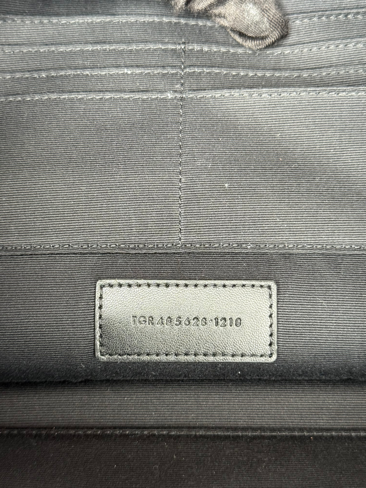 Saint Laurent Calfskin Crocodile Embossed Monogram iPad Case