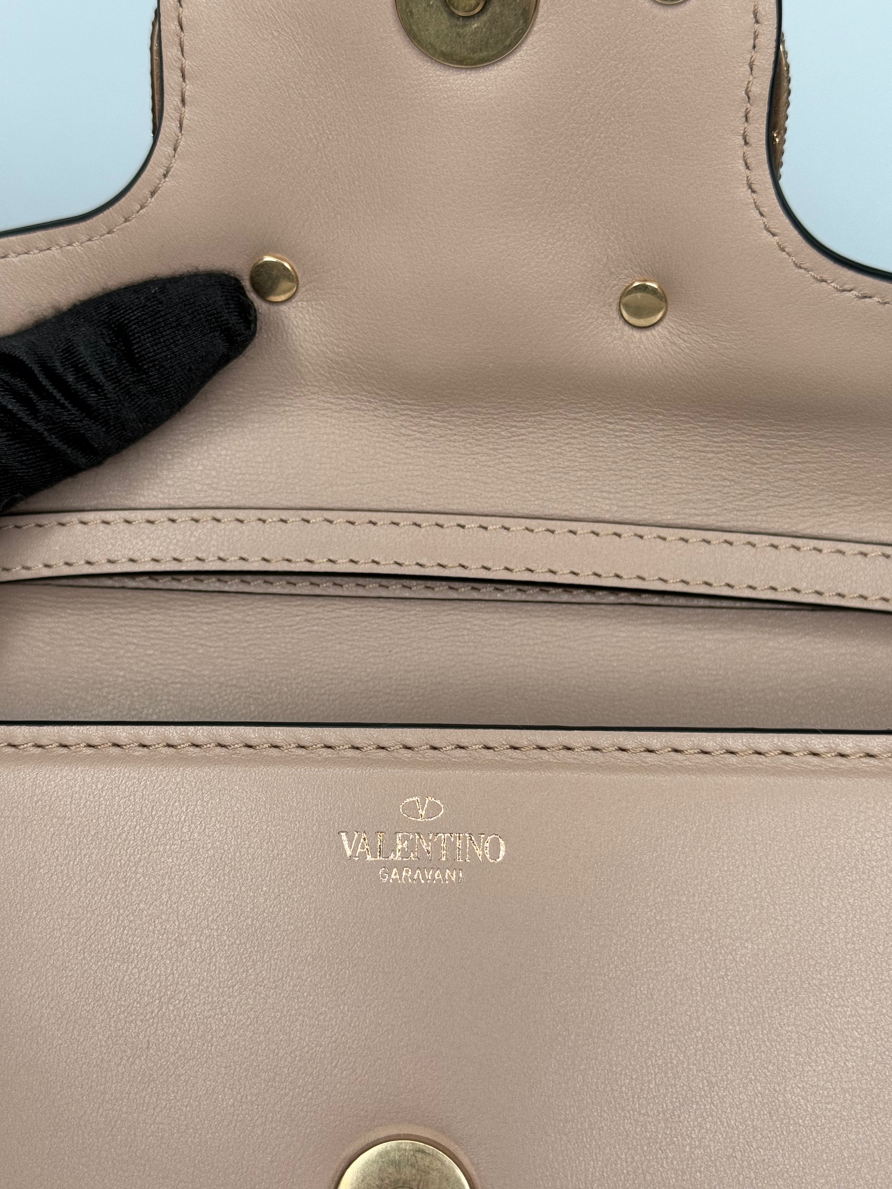 Valentino Garavani Small Loco Beige Jewel Logo bag