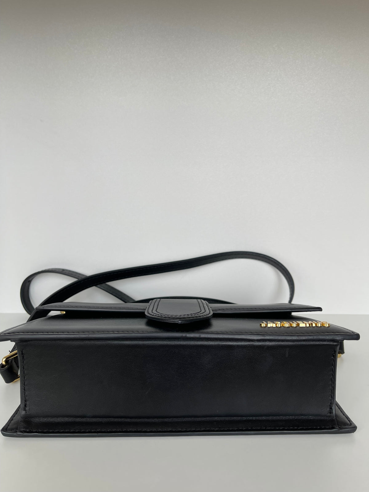 Jacquemus Le Grand Bambino Leather Bag in Black